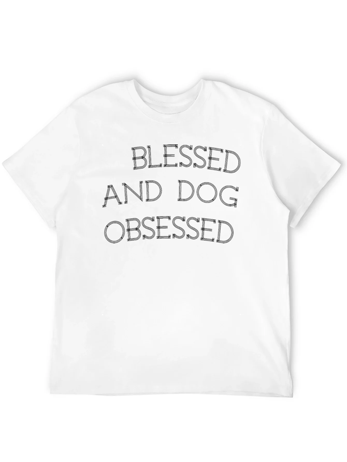 Rebbecca Blessed And Dog Obsessed Black Tee
