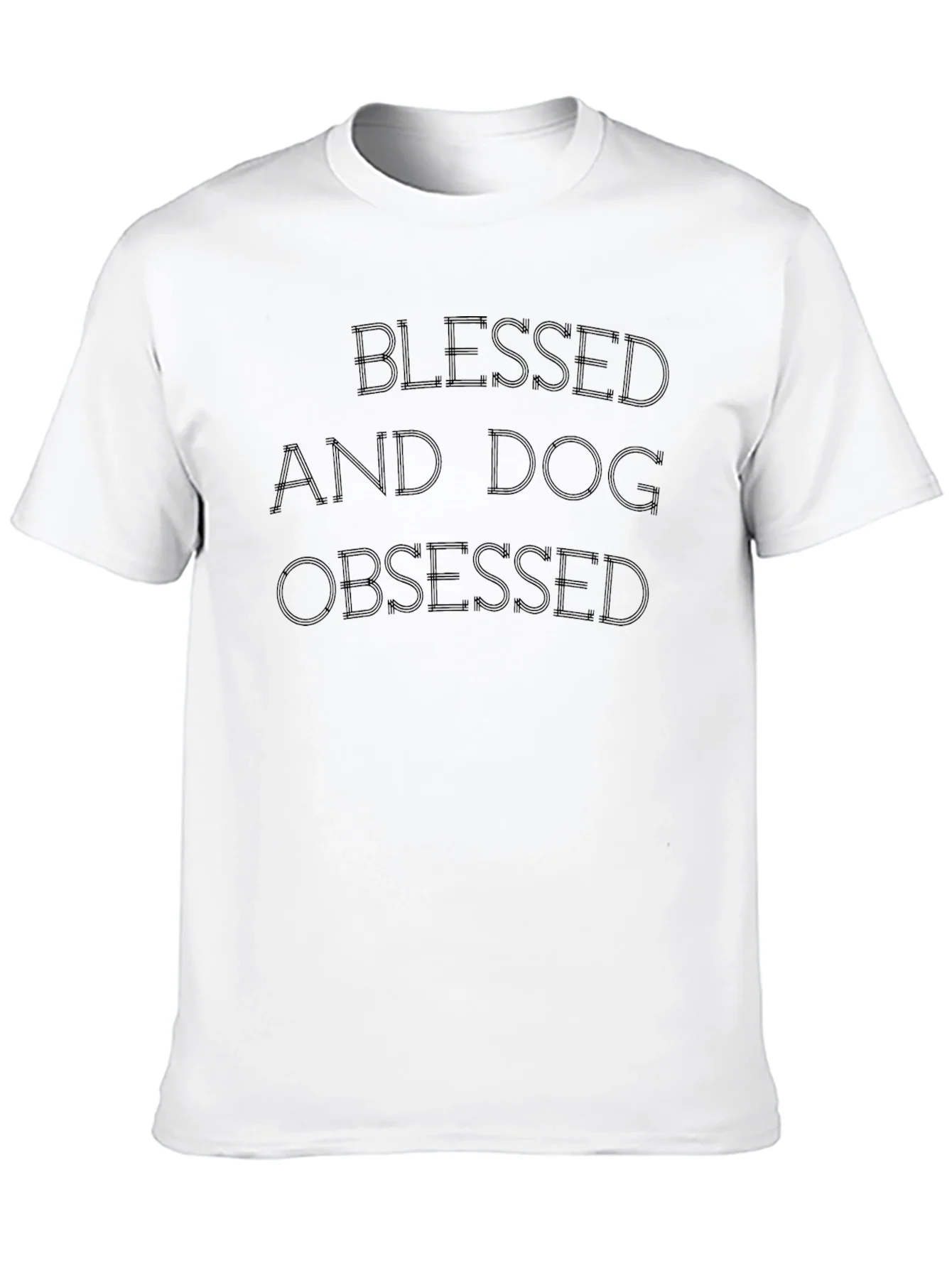Rebbecca Blessed And Dog Obsessed Black Tee