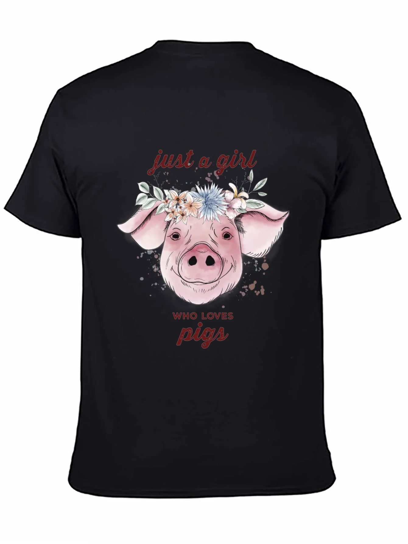 Rebbecca Just A Girl Who Loves Pigs T-Shirt