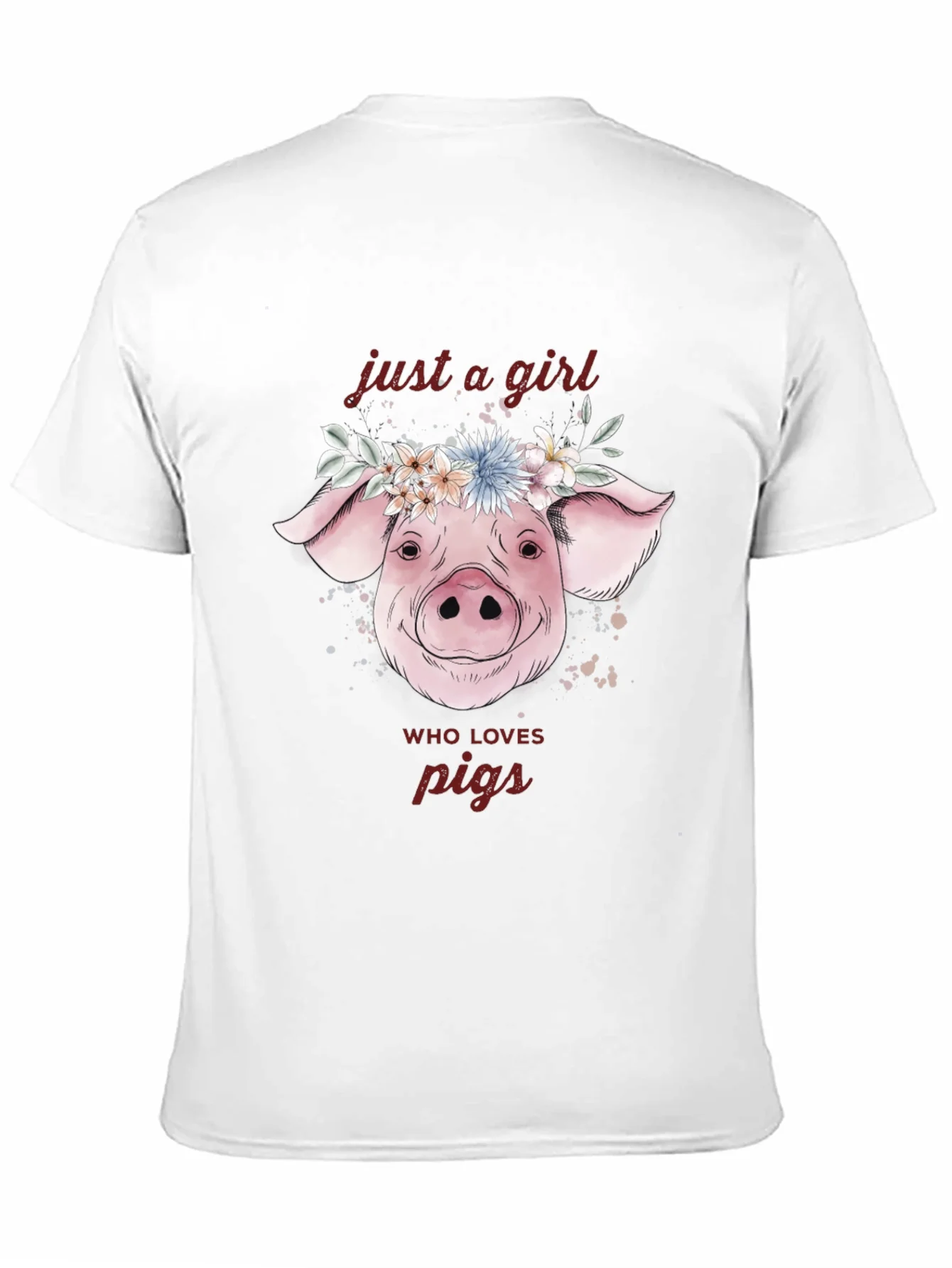 Rebbecca Just A Girl Who Loves Pigs T-Shirt