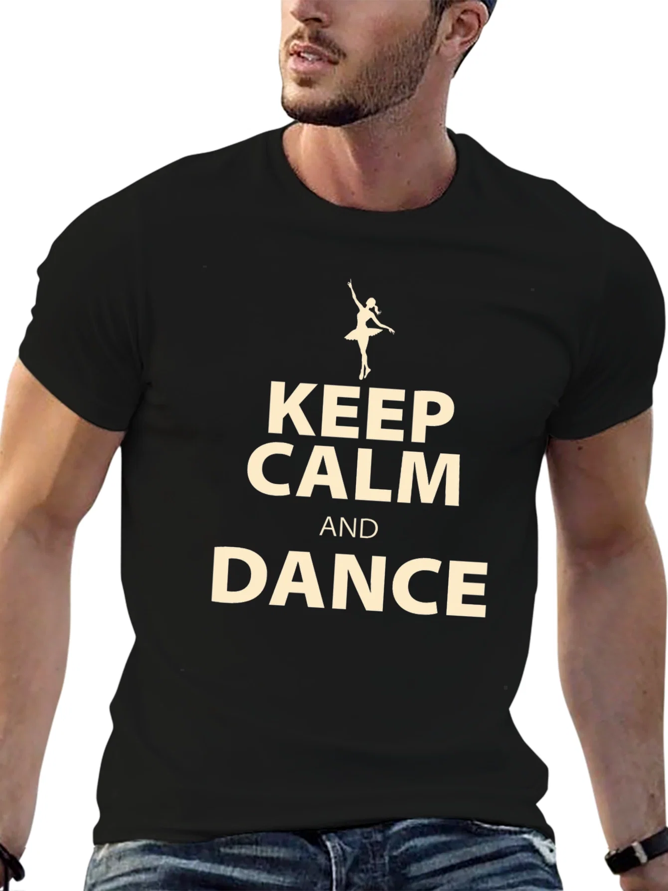 Rebbecca Keep Calm and Dance Black T-Shirt