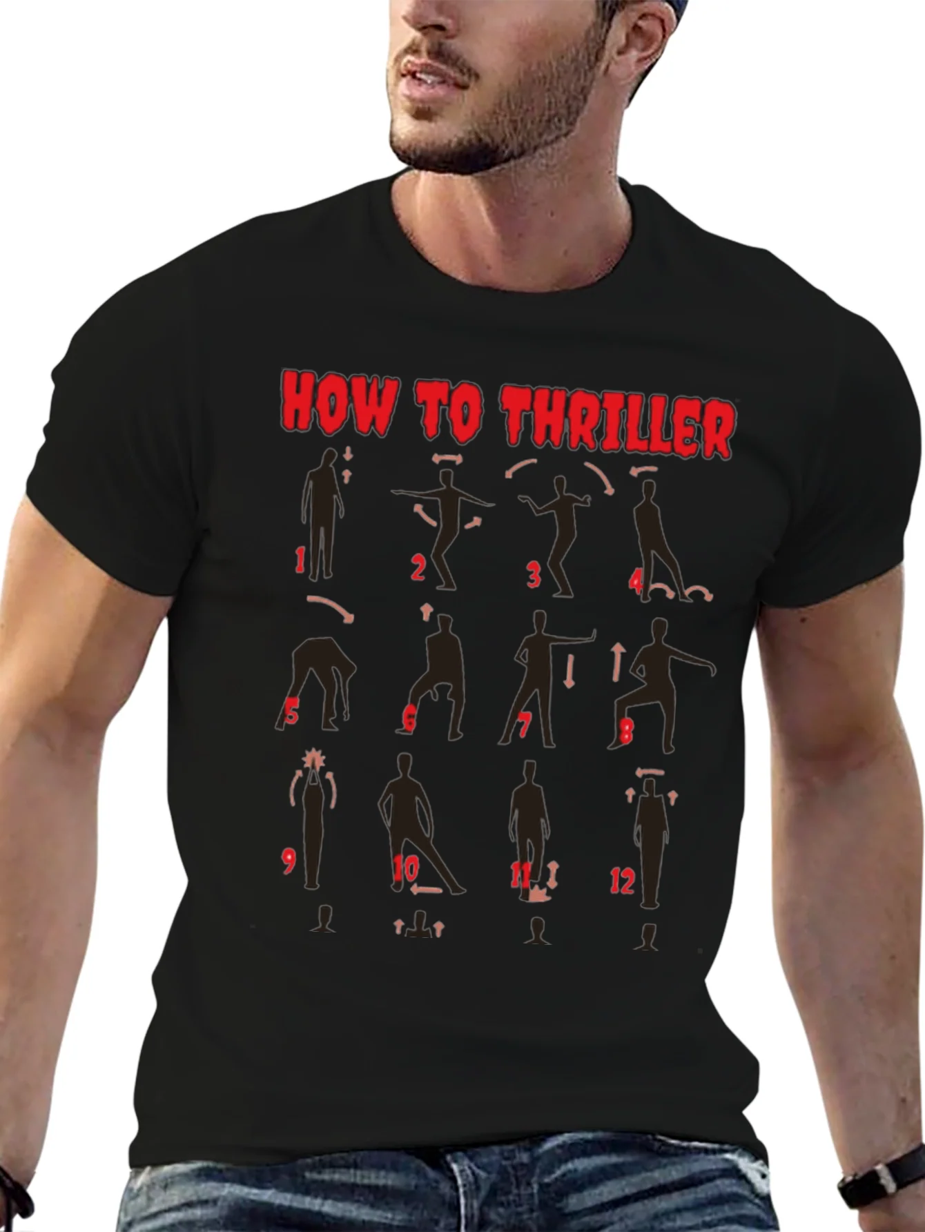 Rebbecca How to Thriller Dance Steps Graphic T-Shirt