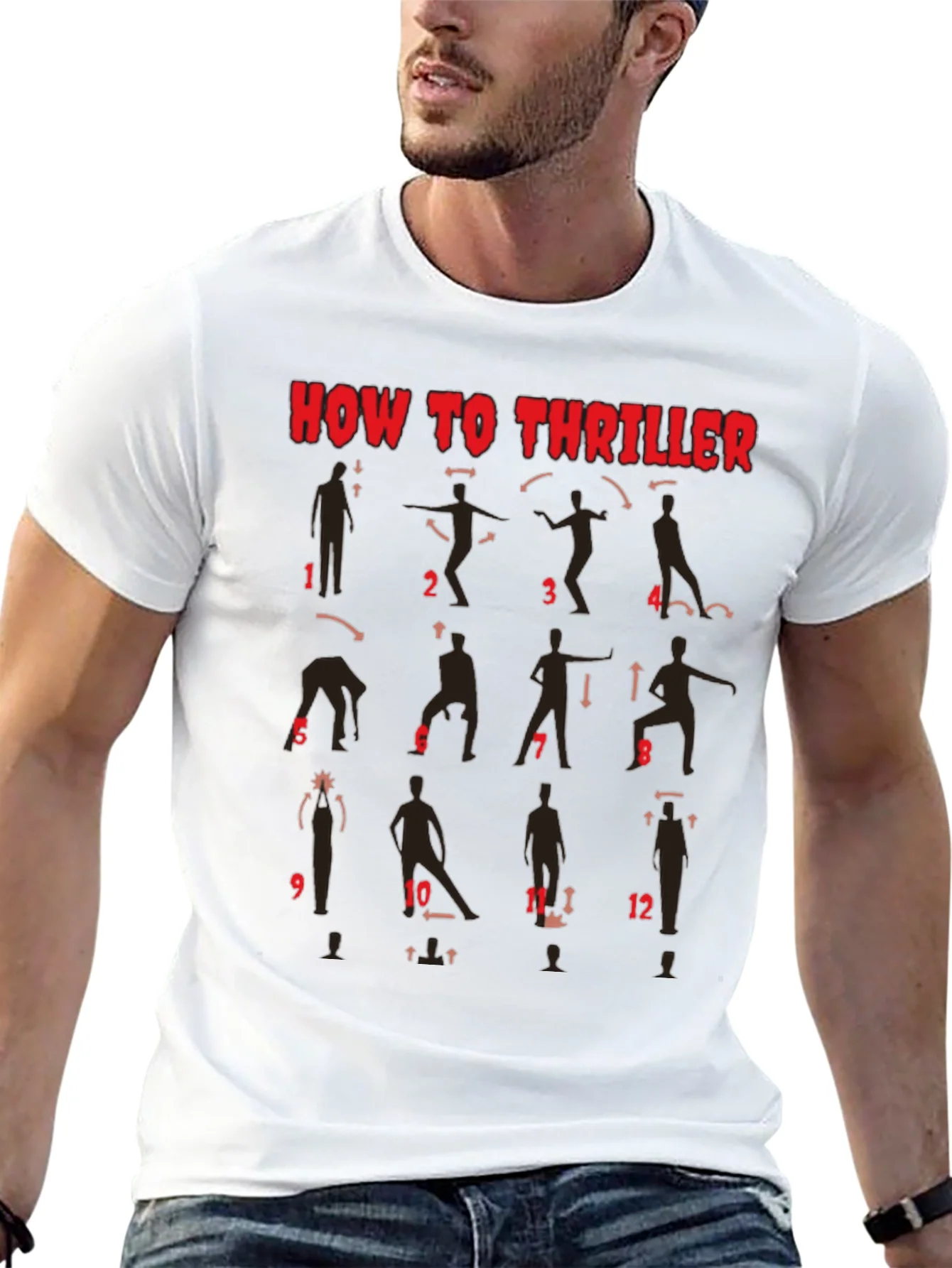 Rebbecca How to Thriller Dance Steps Graphic T-Shirt