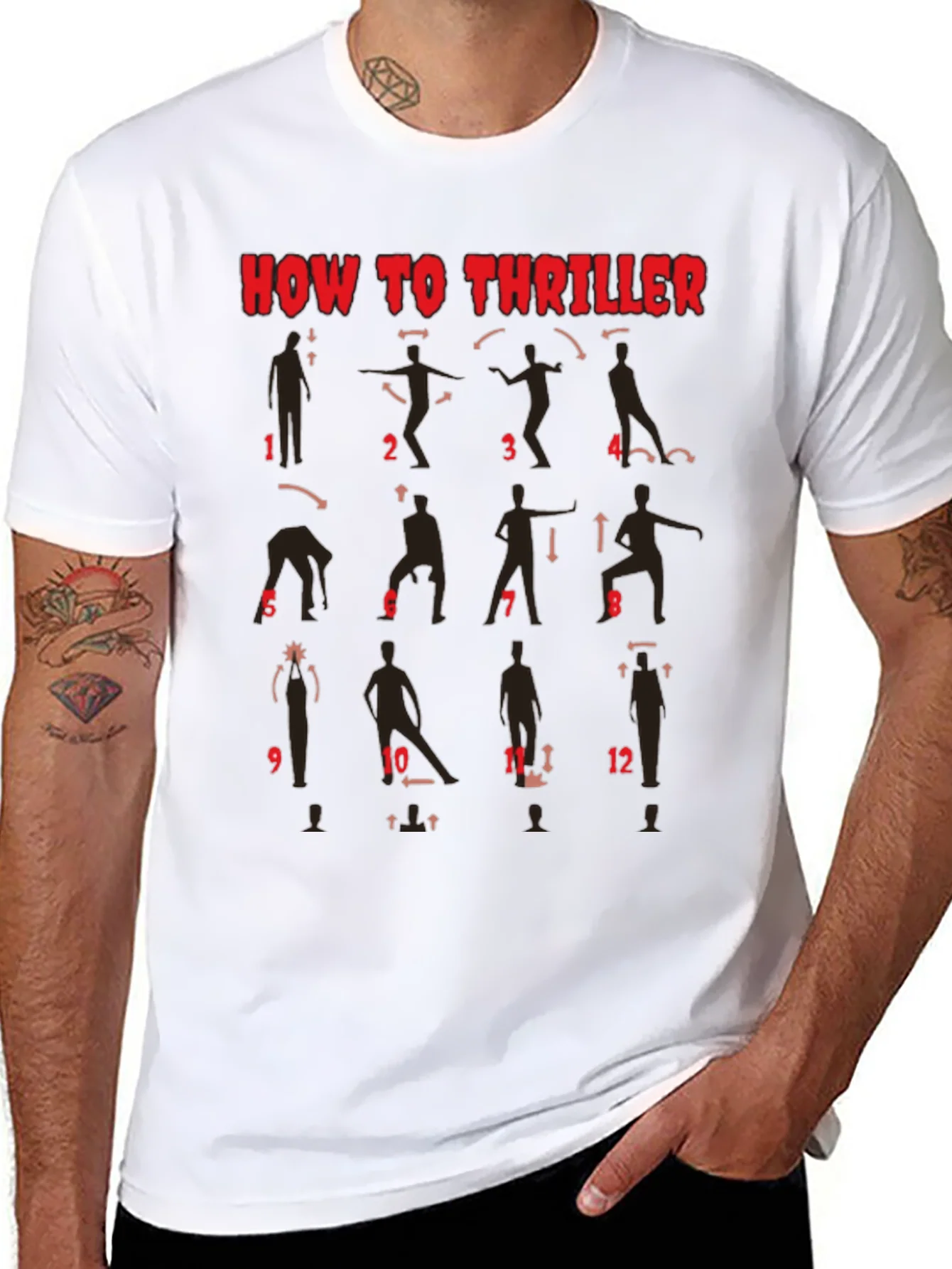 Rebbecca How to Thriller Dance Steps Graphic T-Shirt