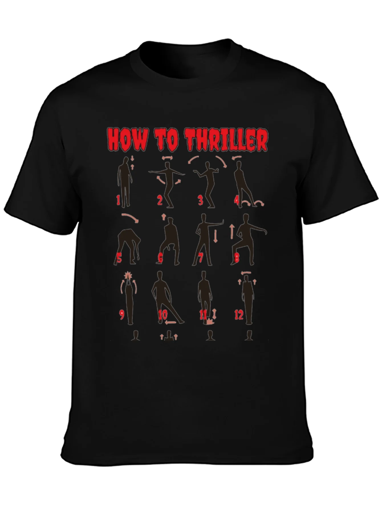Rebbecca How to Thriller Dance Steps Graphic T-Shirt