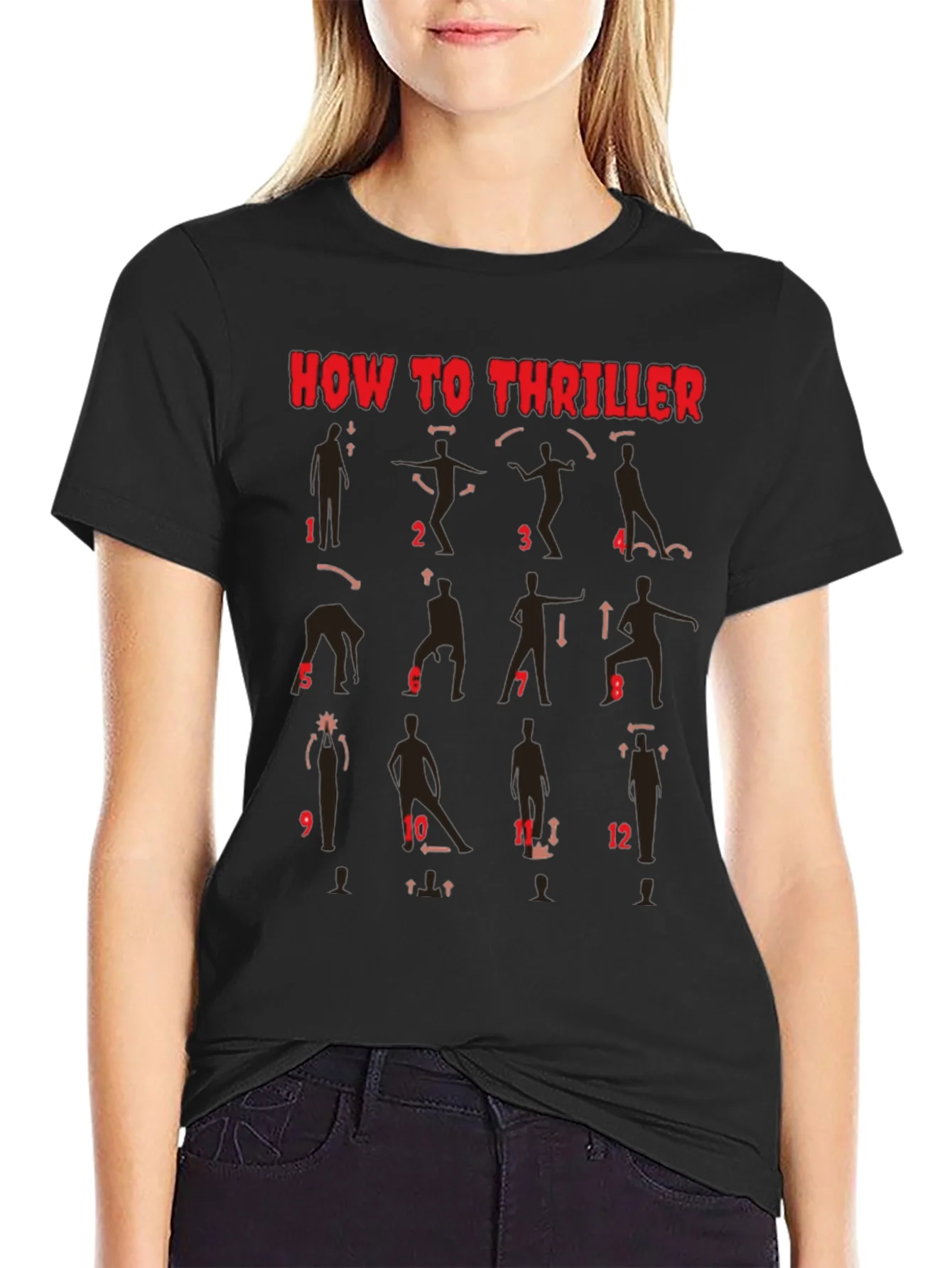 Rebbecca How to Thriller Dance Steps Graphic T-Shirt