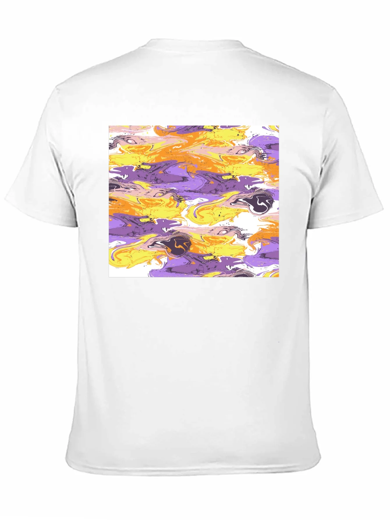 Rebbecca Abstract Swirl Graphic Black T-Shirt