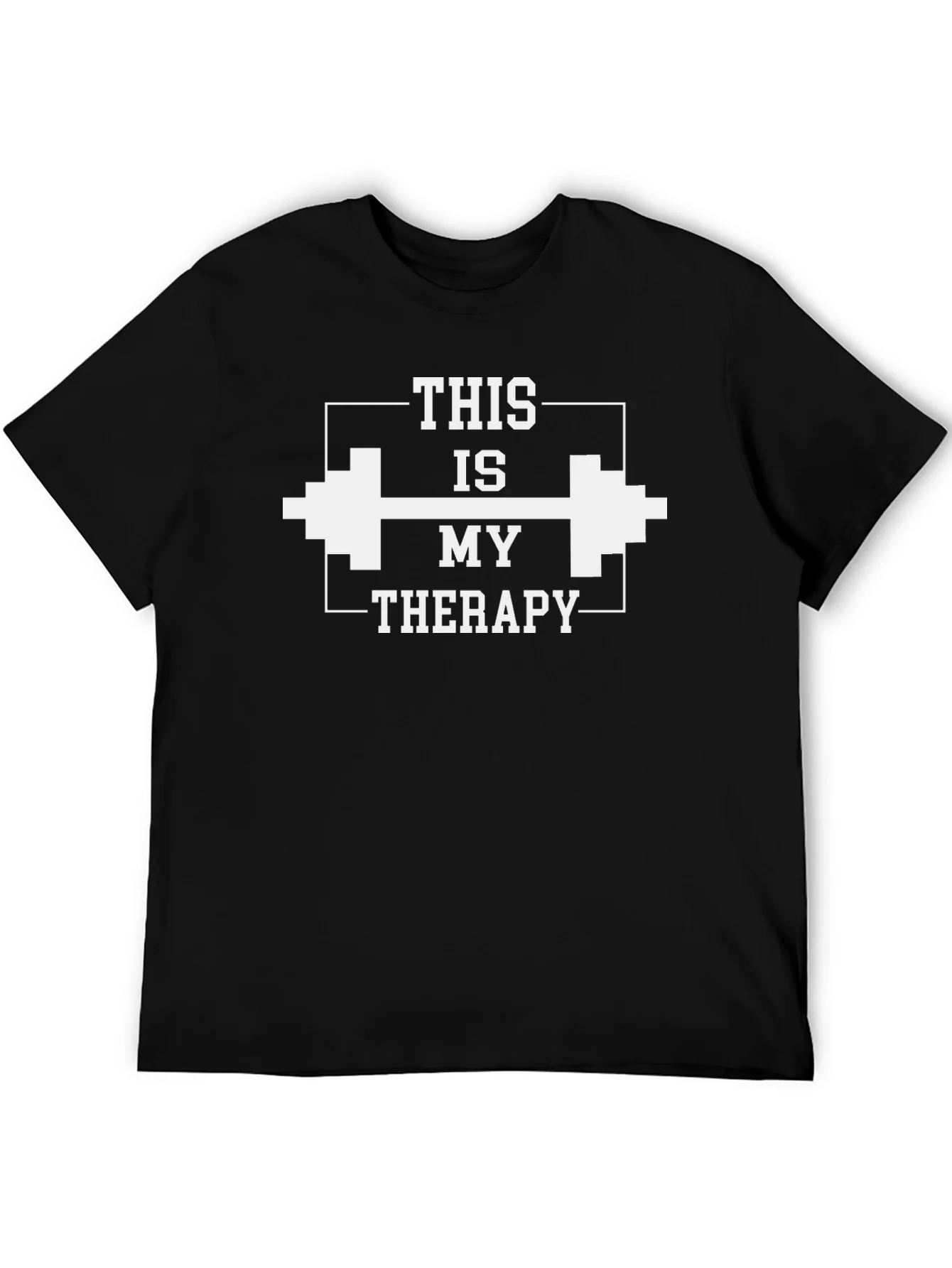 Camiseta Negra de Entrenamiento: Mi Terapia