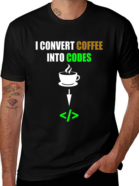 Rebbecca Coffee to Code Converter T-Shirt - Programmer Gift