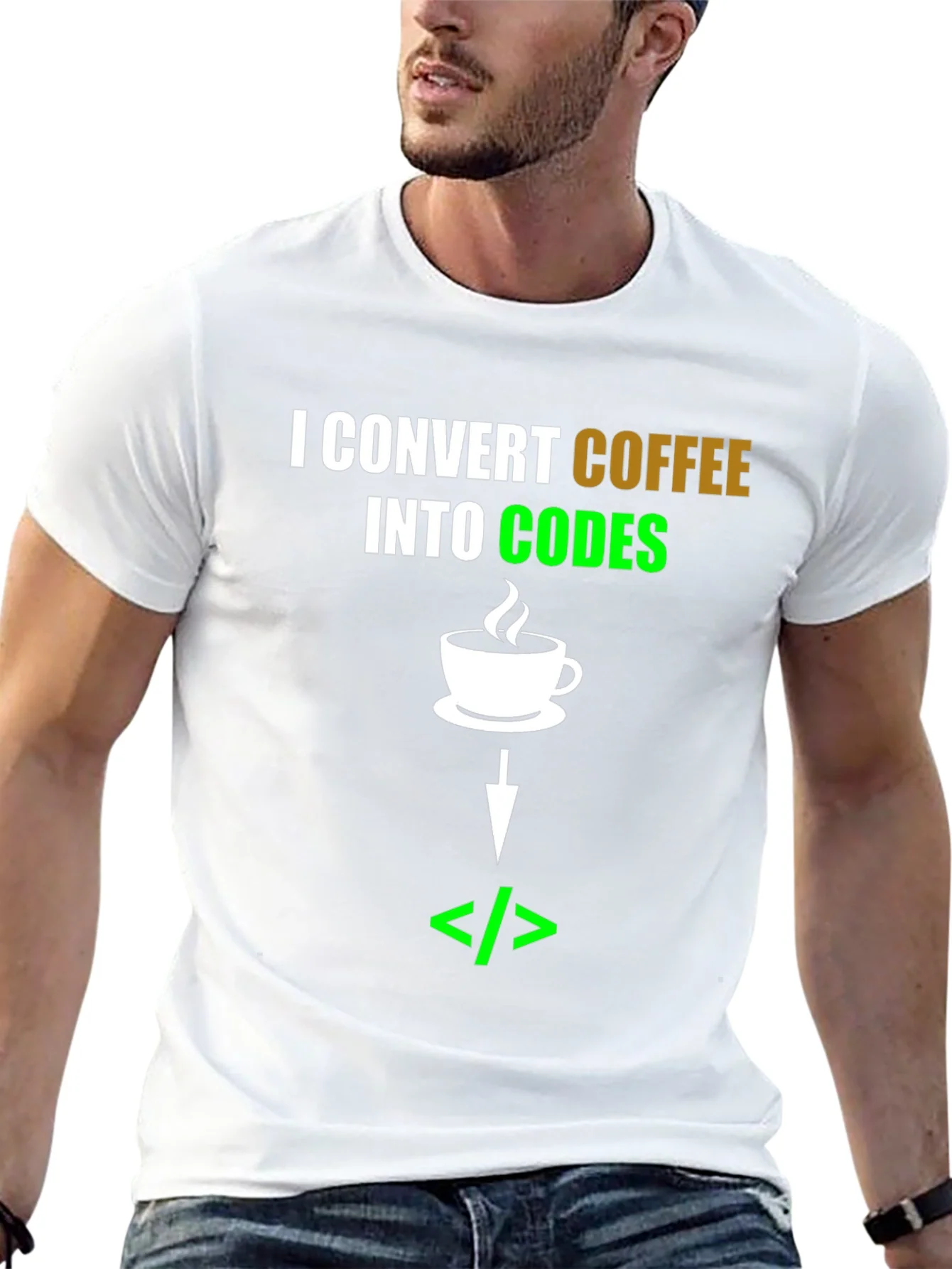 Rebbecca Coffee to Code Converter T-Shirt - Programmer Gift