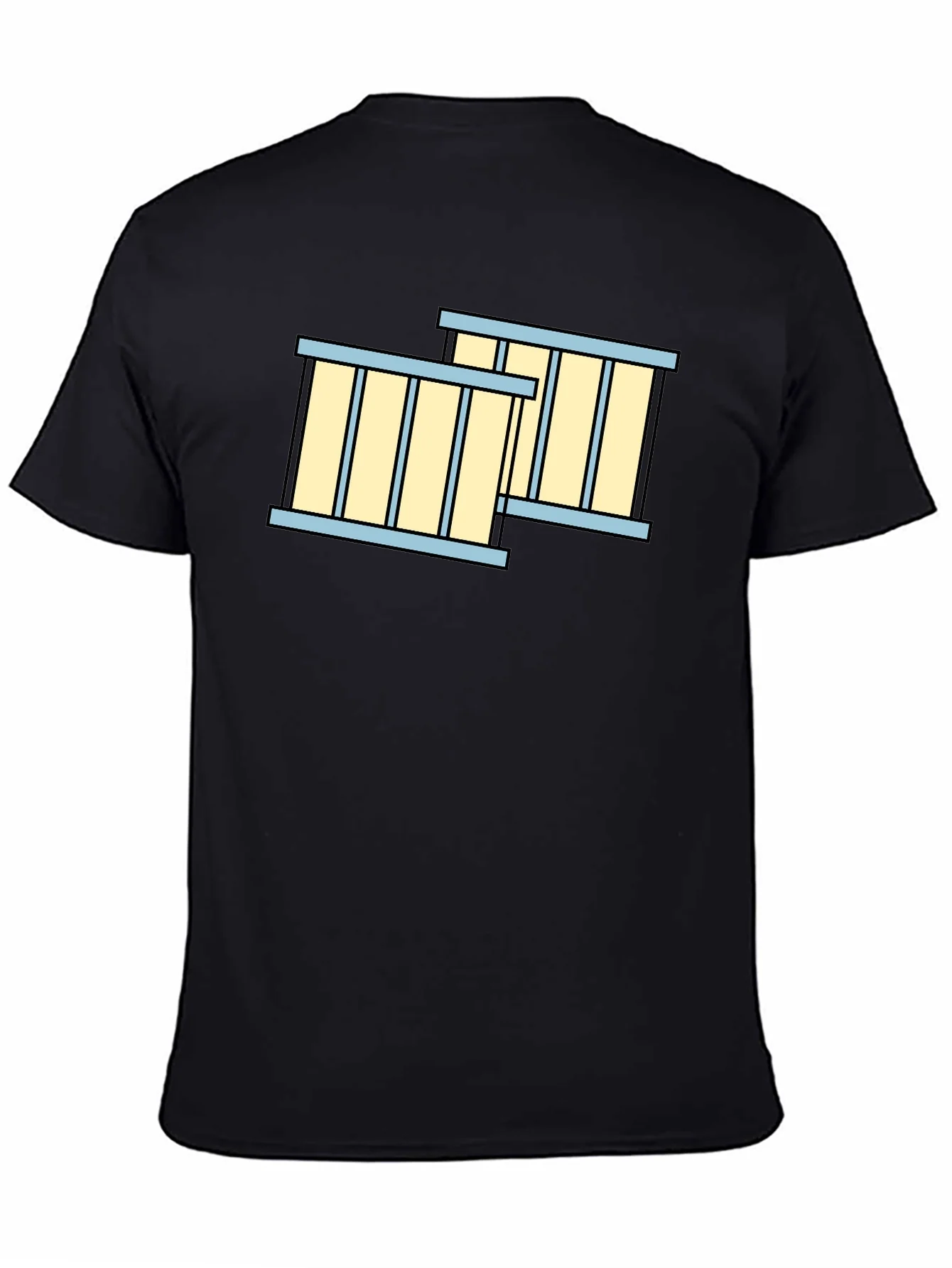 Rebbecca Jail Cell Bars Graphic T-Shirt - Black