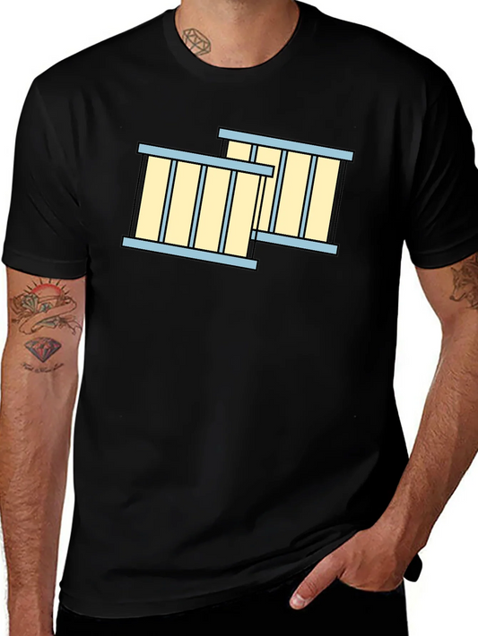 Rebbecca Jail Cell Bars Graphic T-Shirt - Black