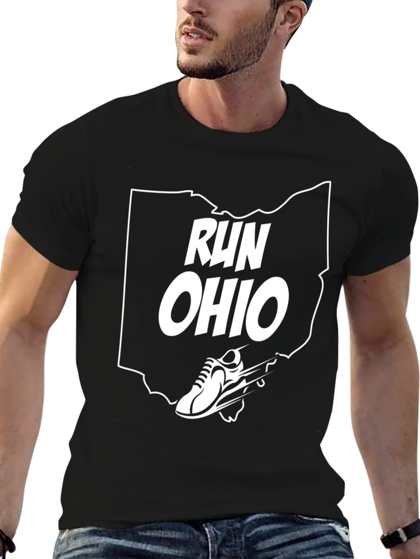 Rebbecca Run Ohio State Outline T-Shirt