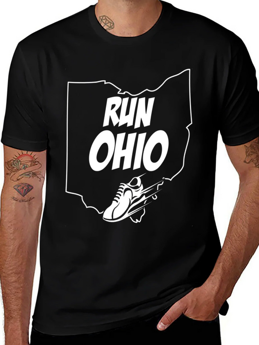 Rebbecca Run Ohio State Outline T-Shirt