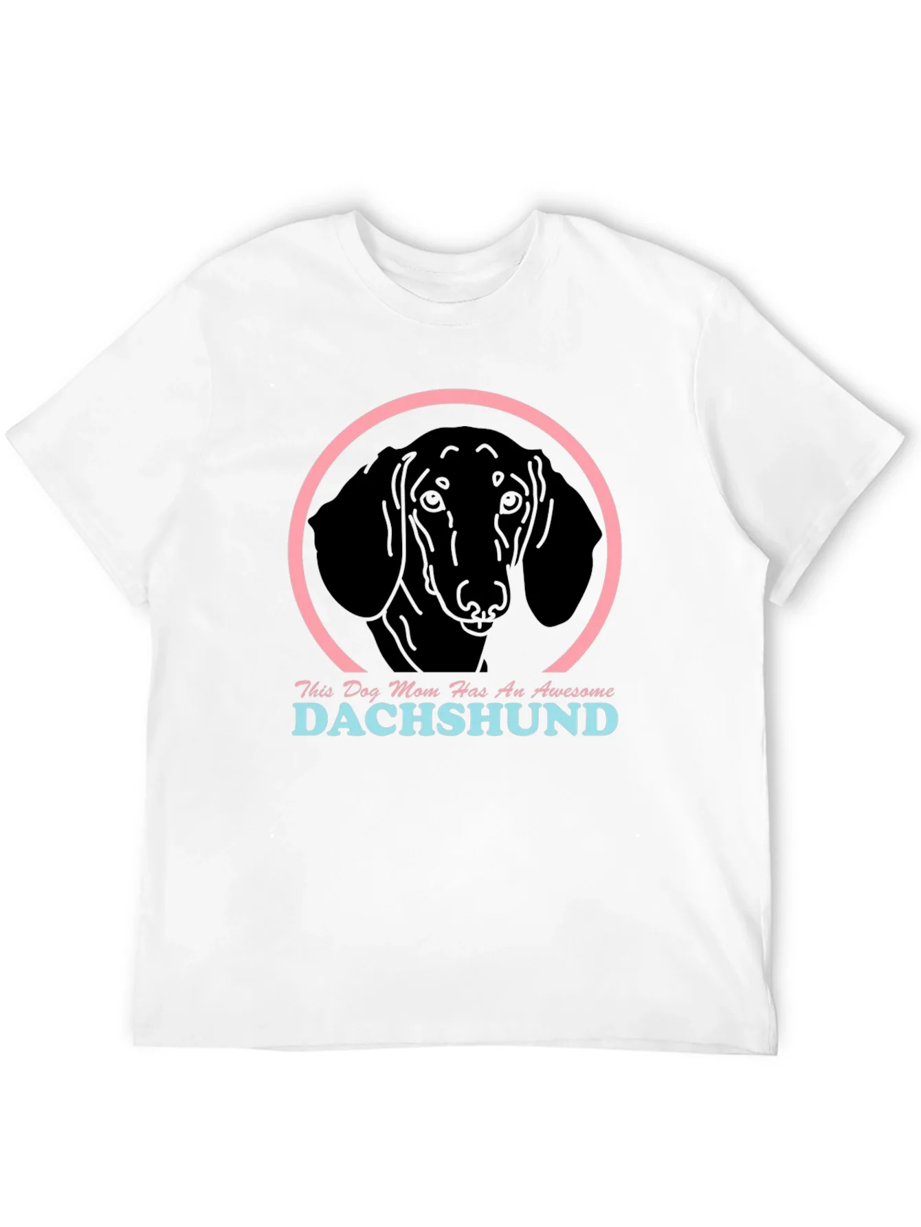 Rebbecca Dachshund Mom Graphic Tee - Black Cotton Shirt