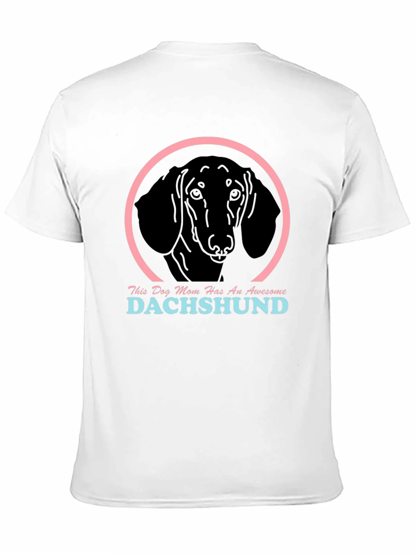 Rebbecca Dachshund Mom Graphic Tee - Black Cotton Shirt