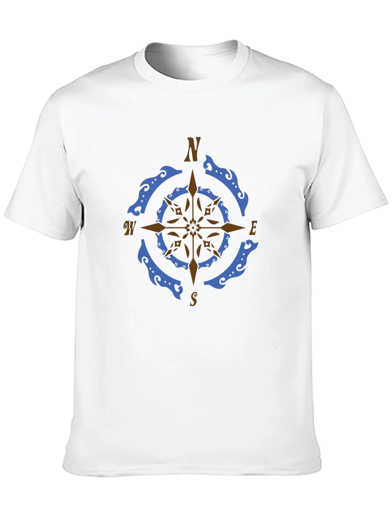 Rebbecca Nautical Compass Rose Graphic Tee - Black