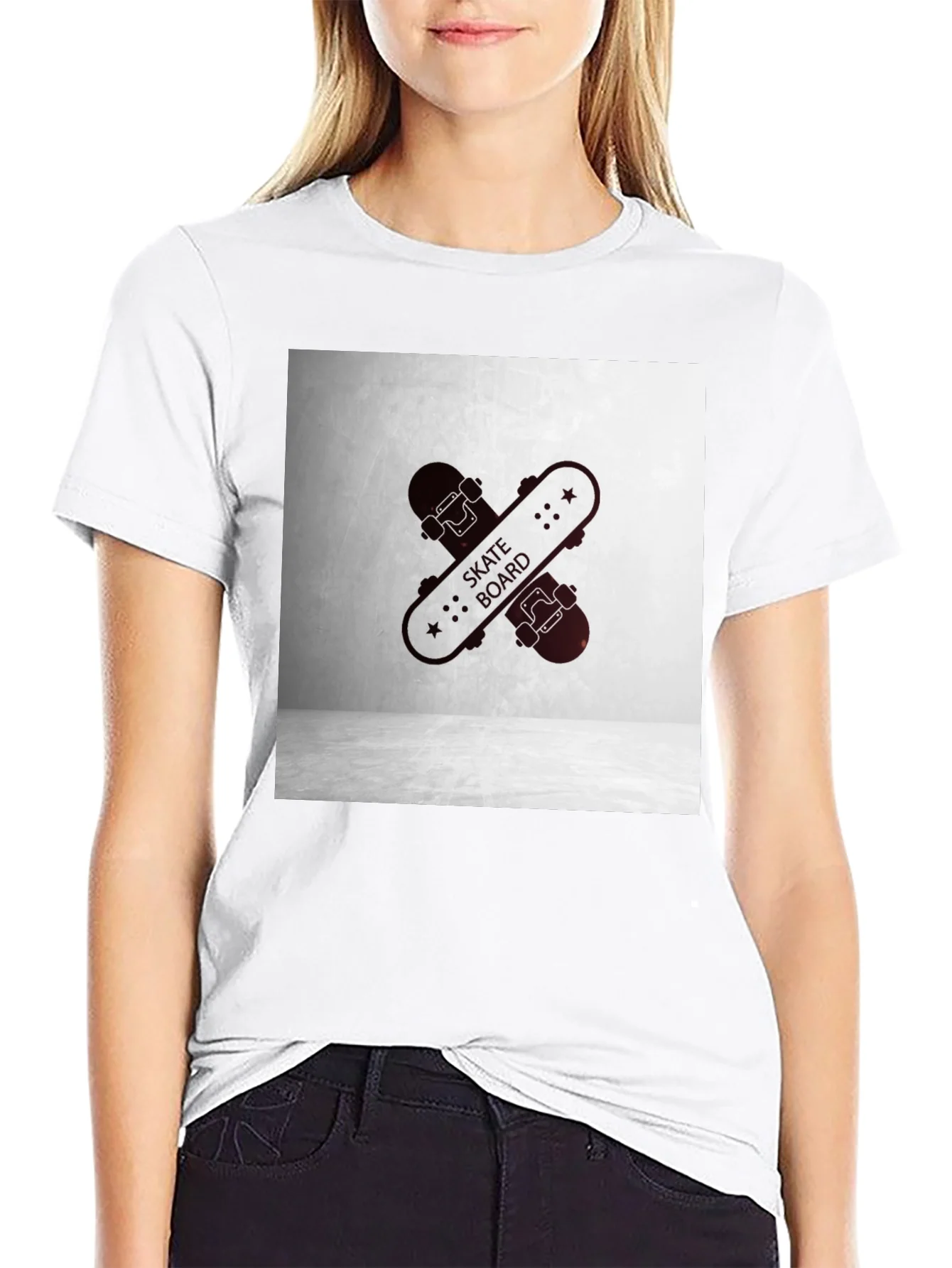 Rebbecca Black Skateboard Graphic Tee - Casual Streetwear Style