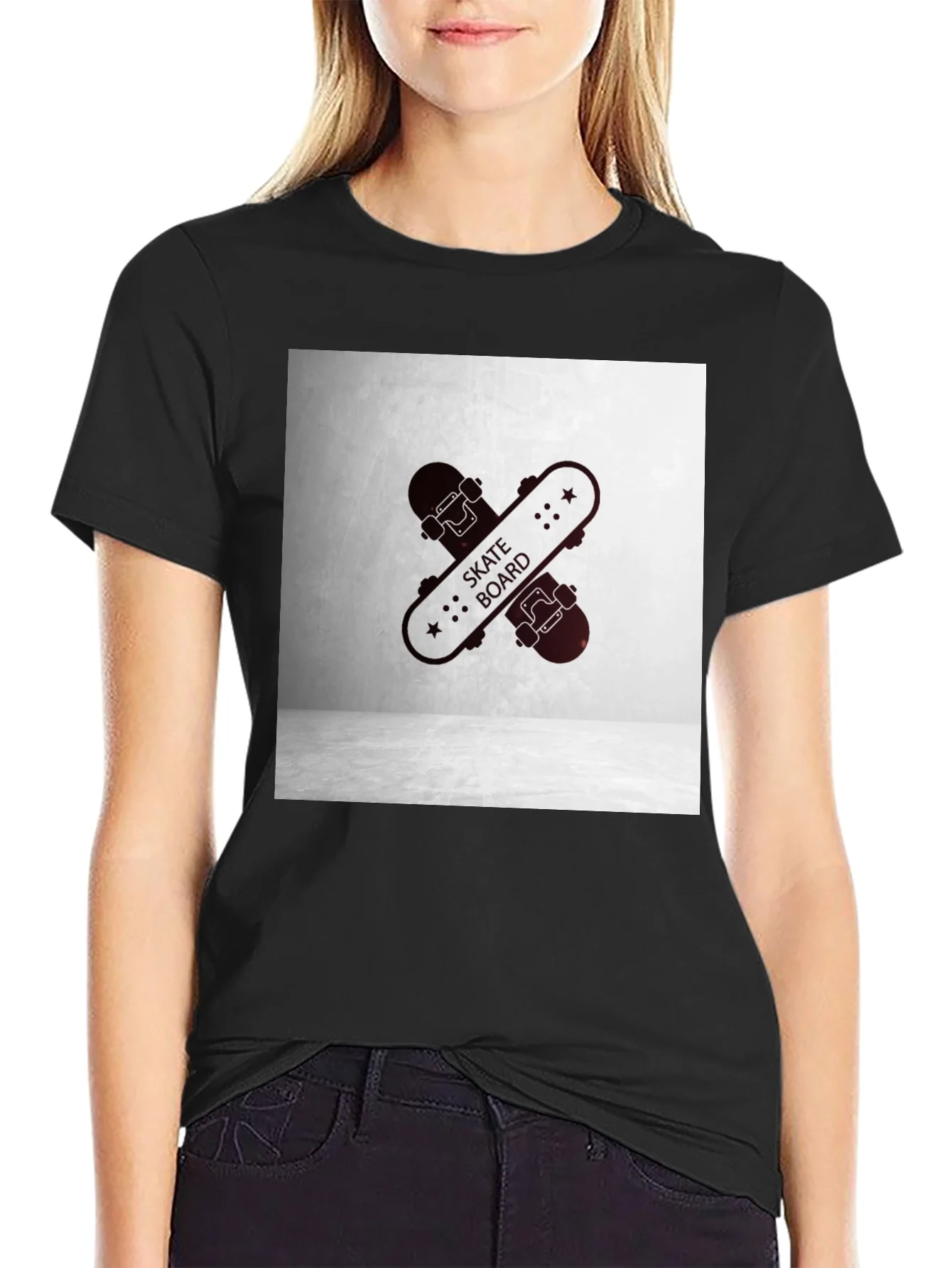 Rebbecca Black Skateboard Graphic Tee - Casual Streetwear Style