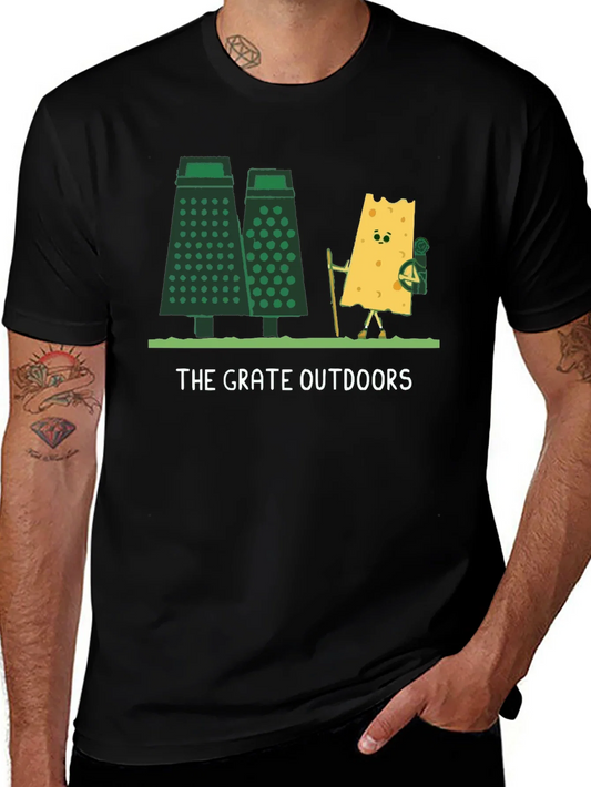 Rebbecca The Grate Outdoors T-Shirt - Funny Cheese Lover Tee