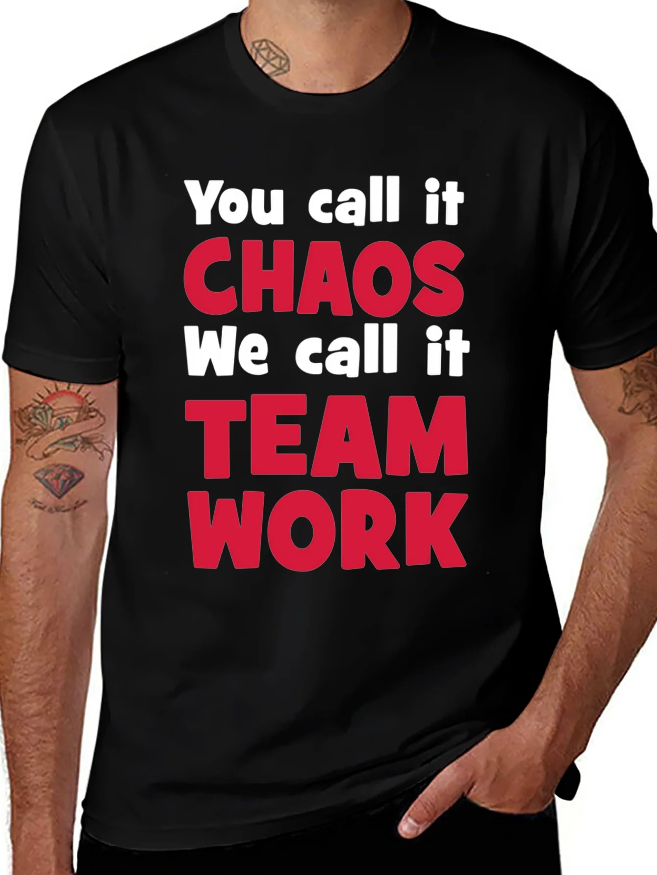 Rebbecca Chaos Teamwork T-Shirt Funny Team Tee