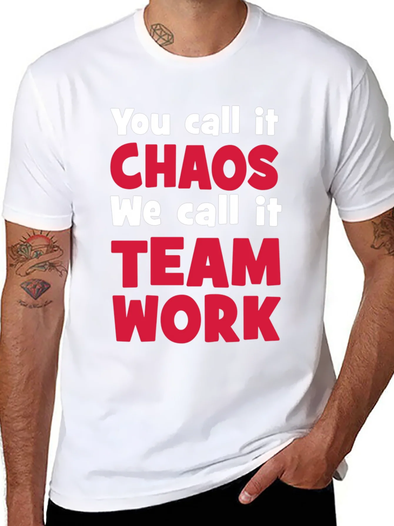 Rebbecca Chaos Teamwork T-Shirt Funny Team Tee