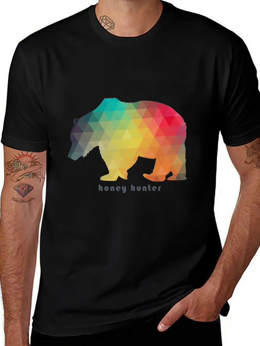 Camiseta Negra Oso Honey Hunter
