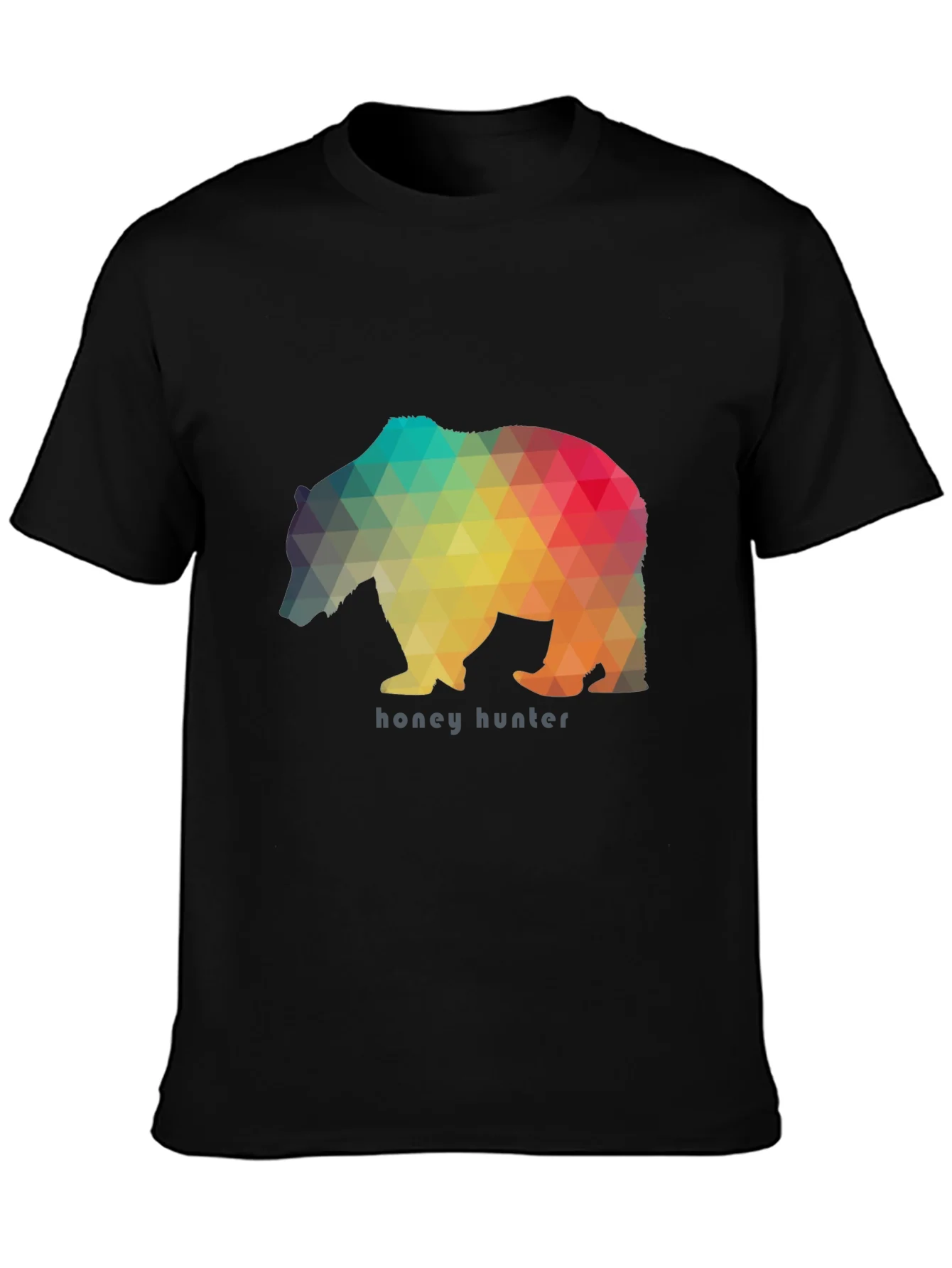 Camiseta Negra Oso Honey Hunter