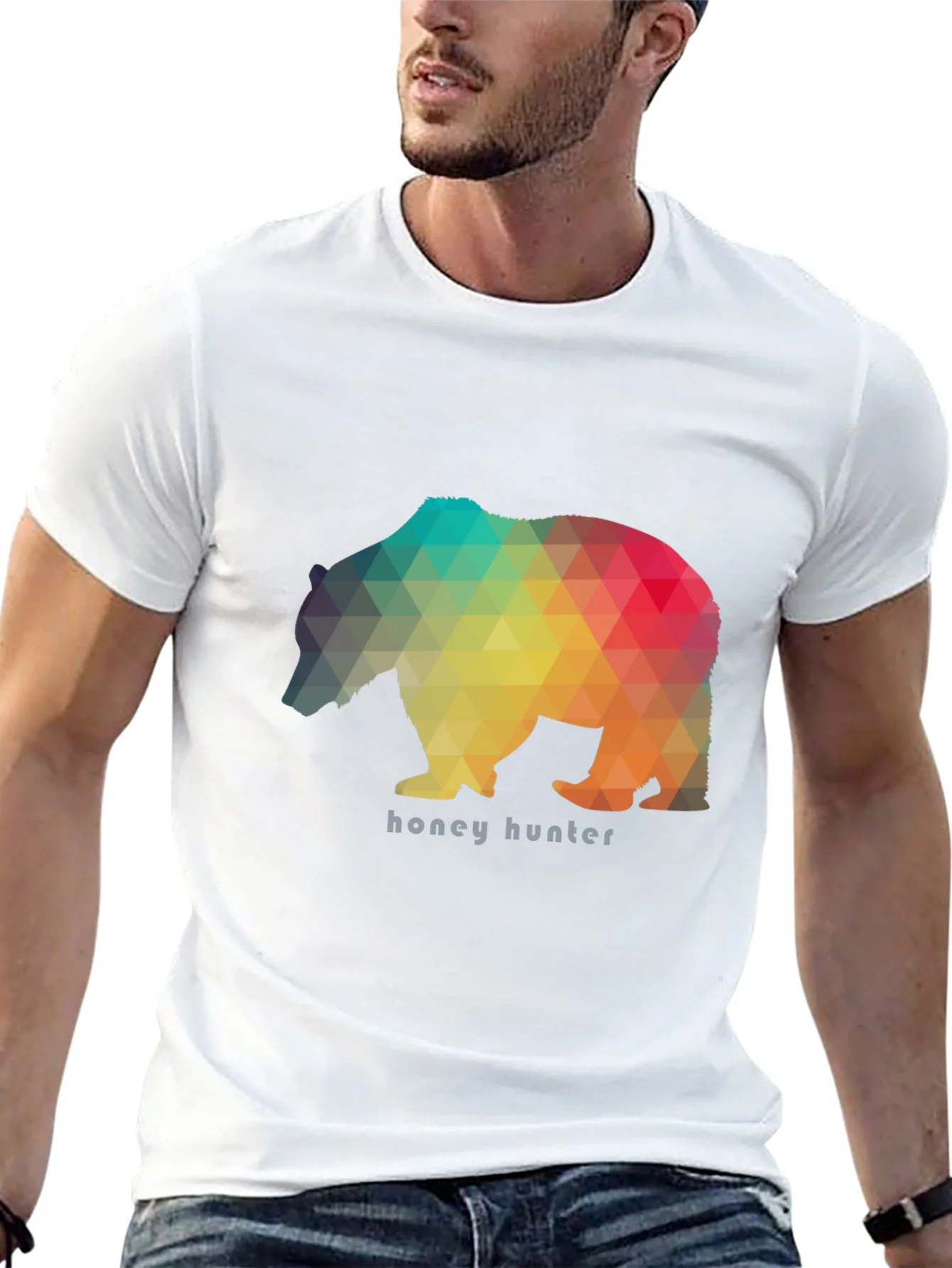 Camiseta Negra Oso Honey Hunter