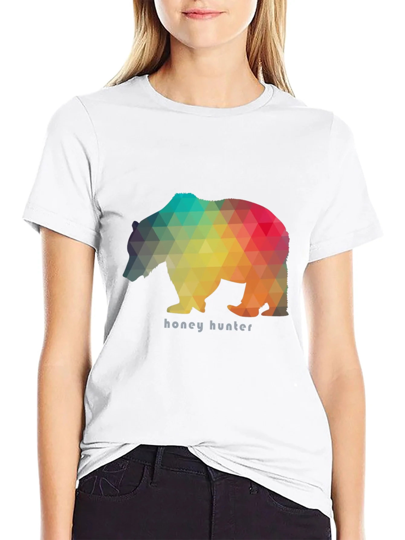 Camiseta Negra Oso Honey Hunter