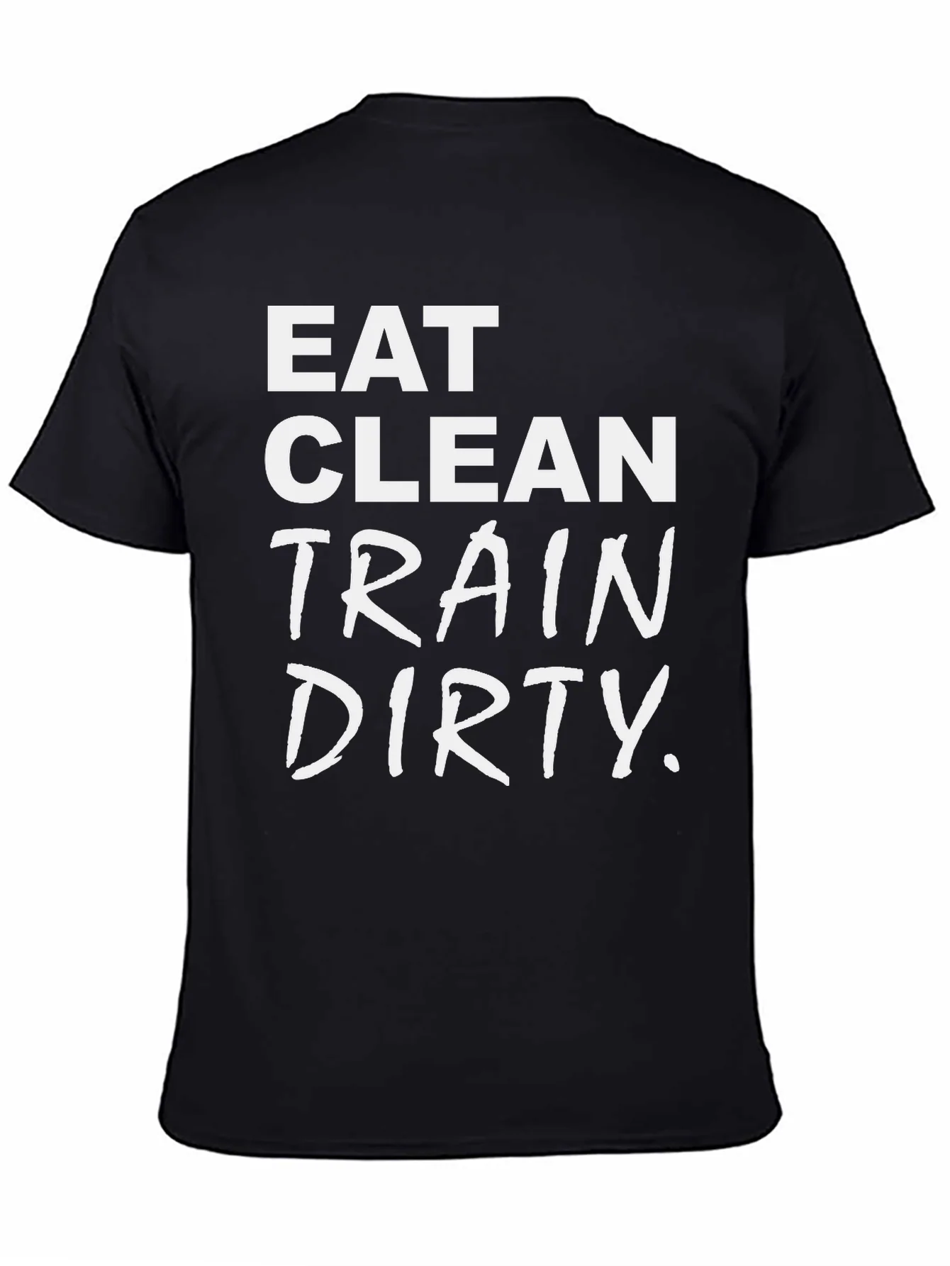 Camiseta Negra: Eat Clean Train Dirty