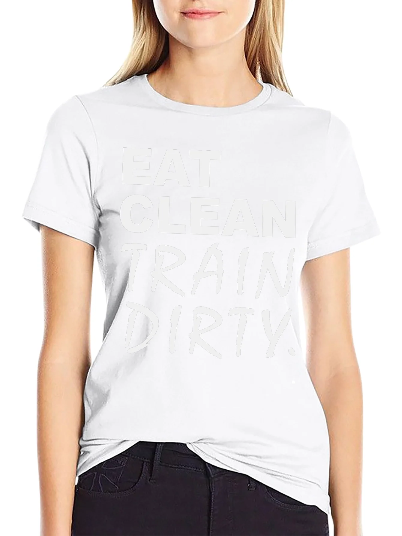 Camiseta Negra: Eat Clean Train Dirty