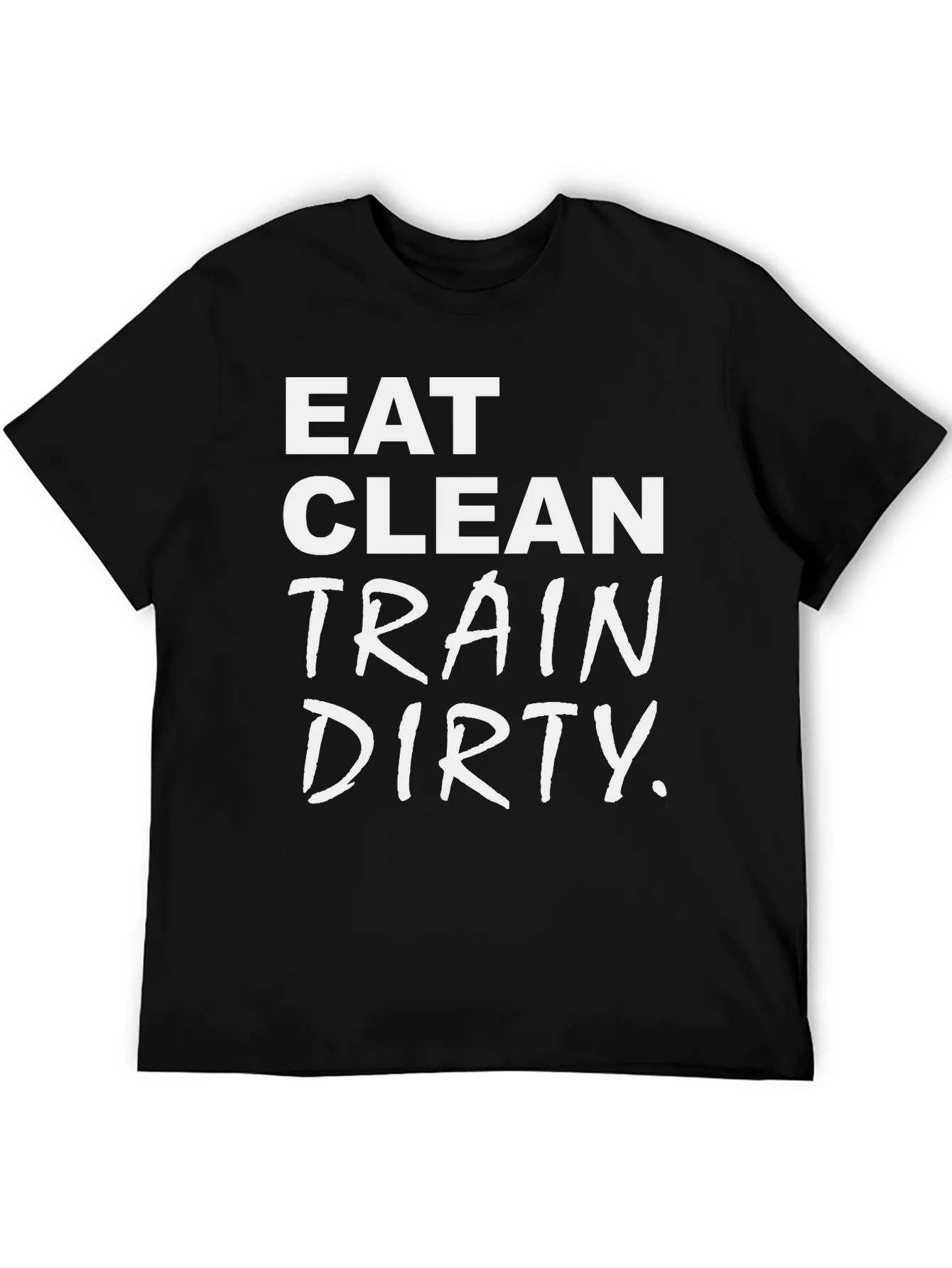 Camiseta Negra: Eat Clean Train Dirty
