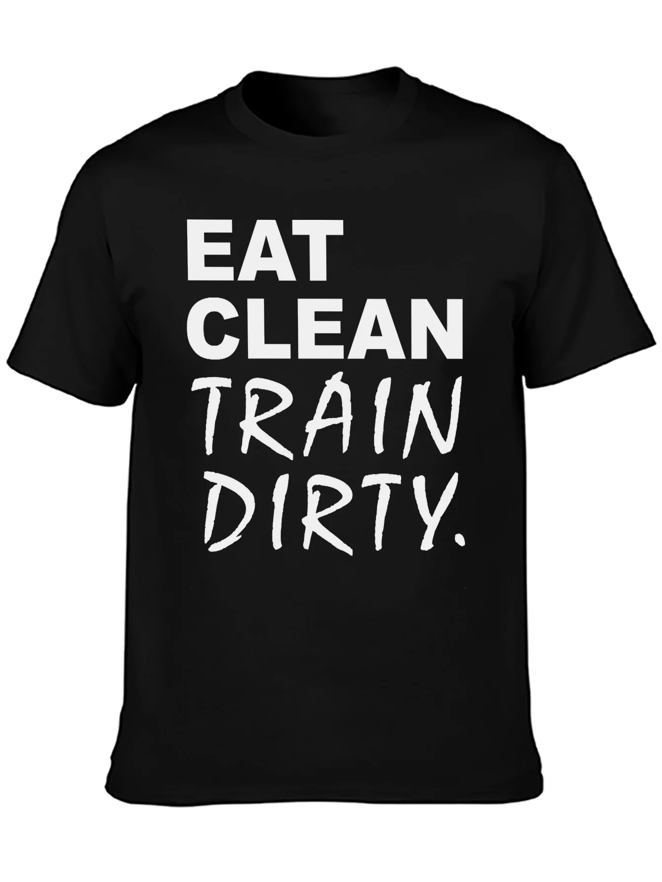 Camiseta Negra: Eat Clean Train Dirty