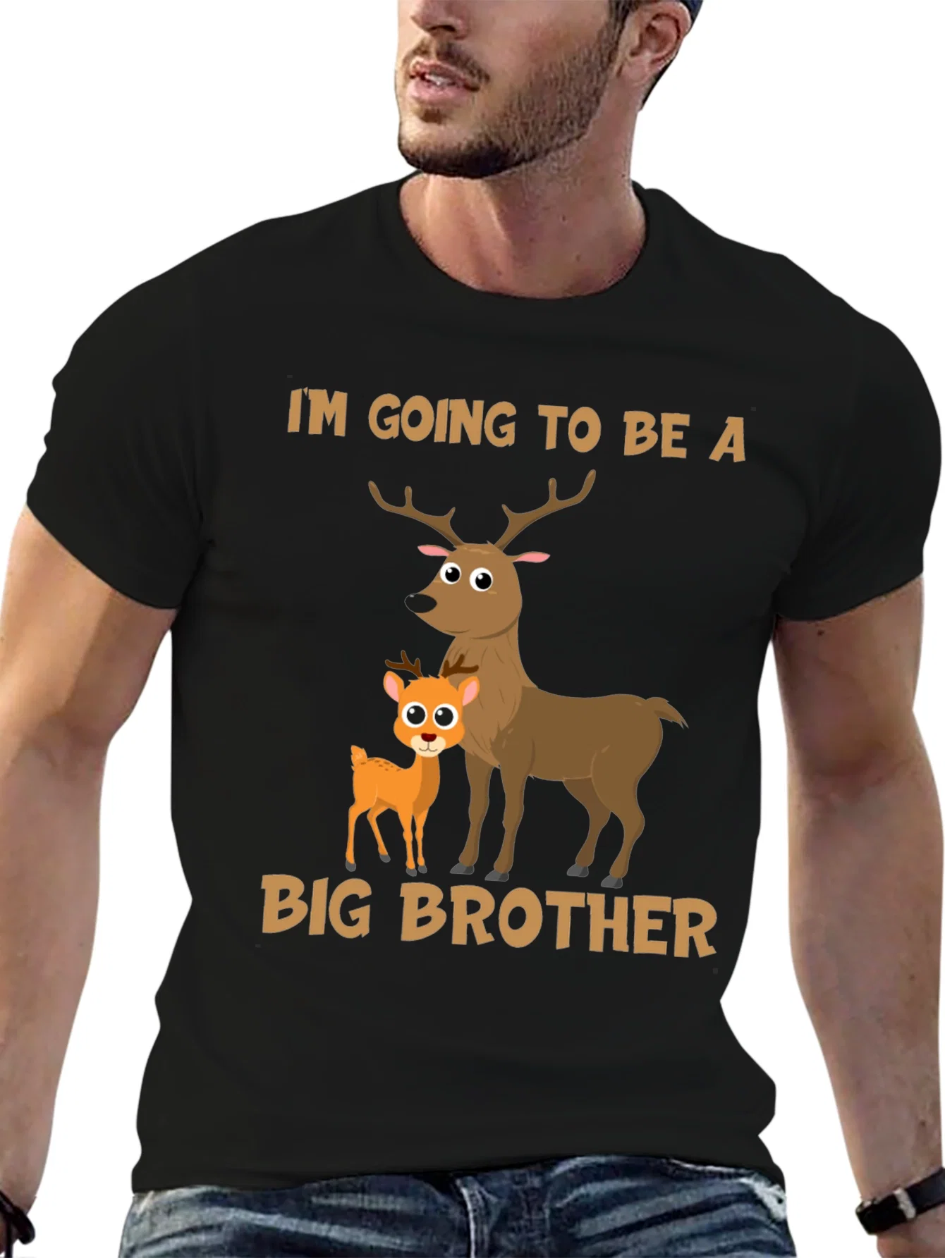 Rebbecca Big Brother Deer T-Shirt - Cute Baby Announcement