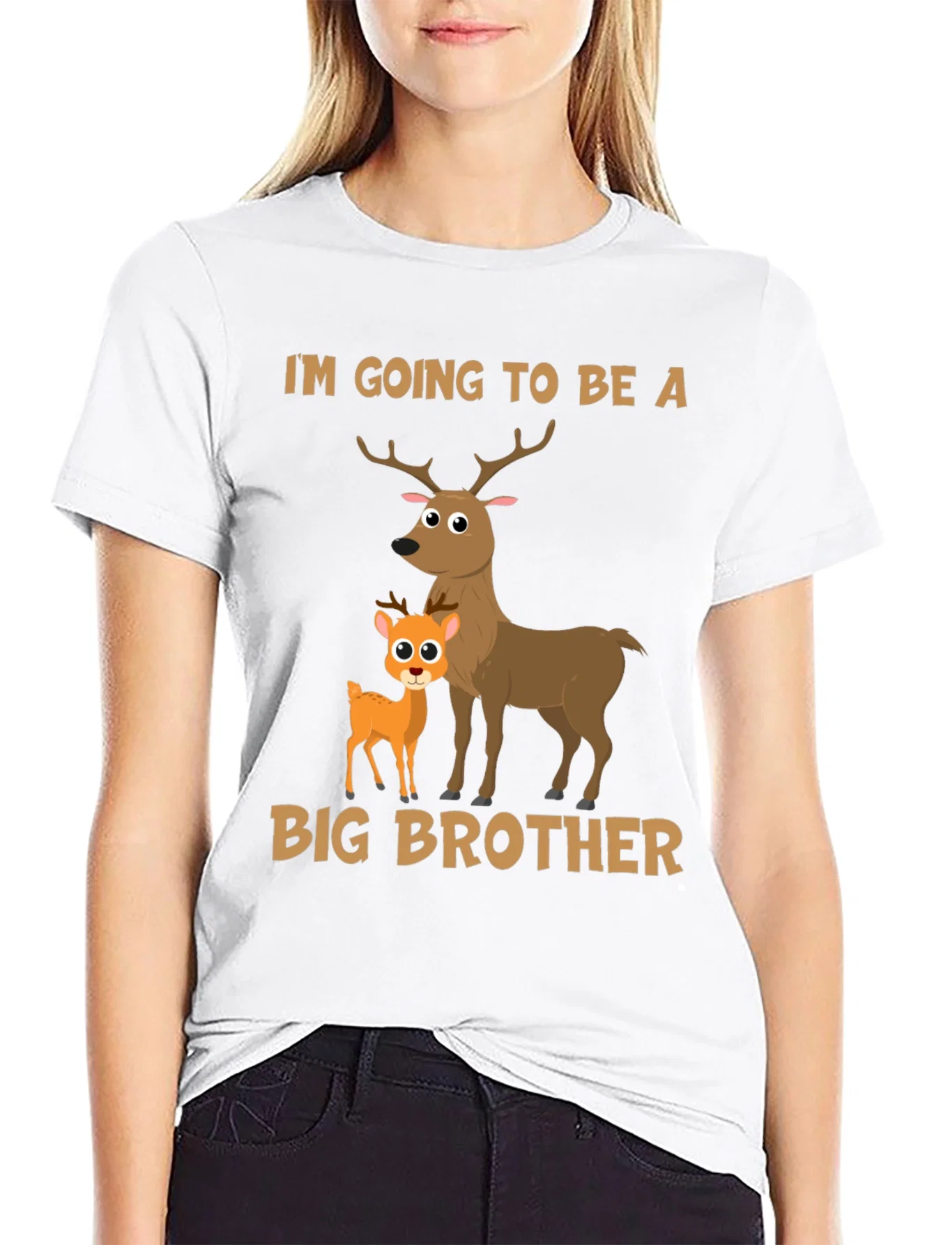 Rebbecca Big Brother Deer T-Shirt - Cute Baby Announcement