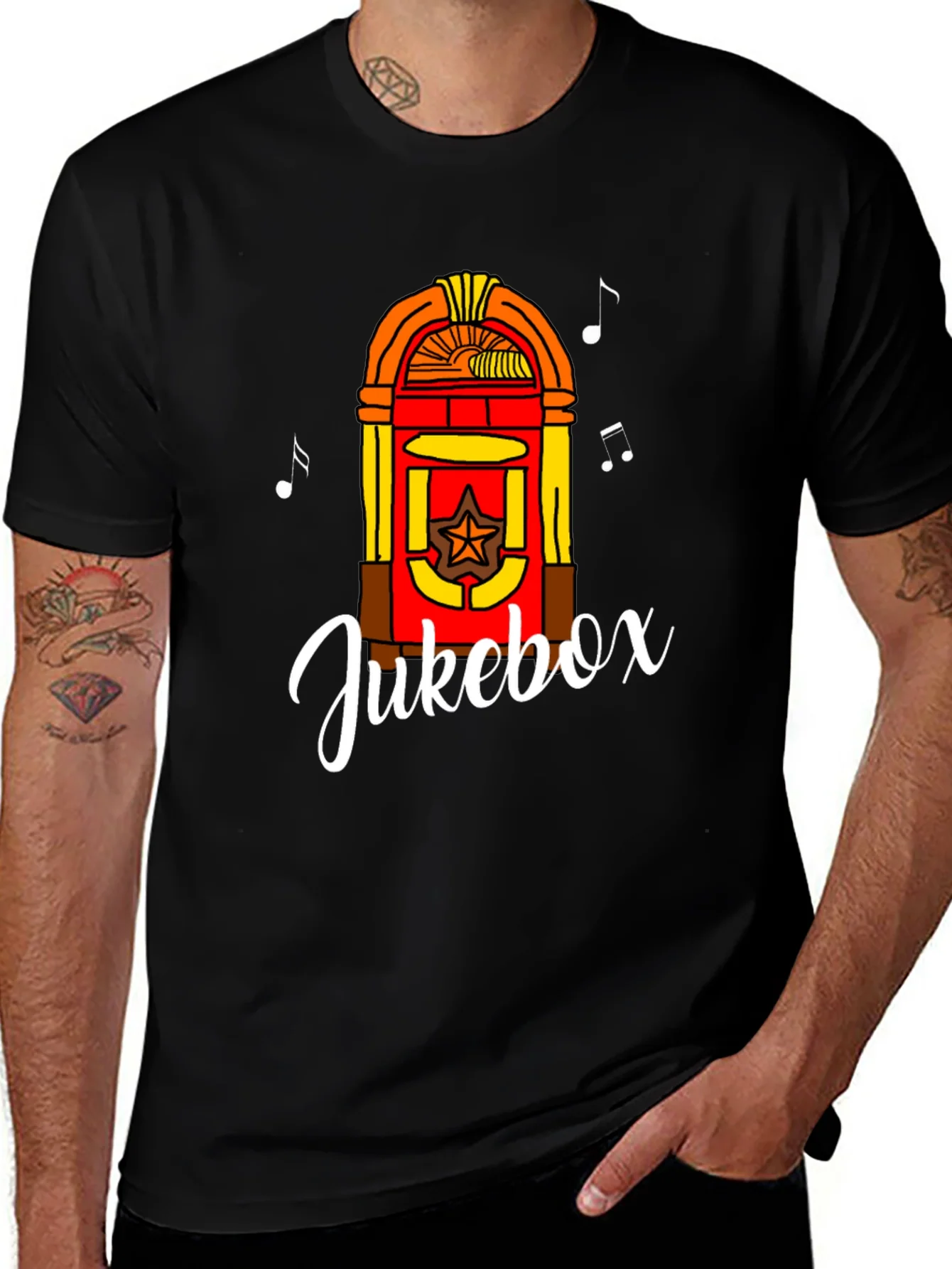 Rebbecca Retro Jukebox Graphic Tee - Musical Style
