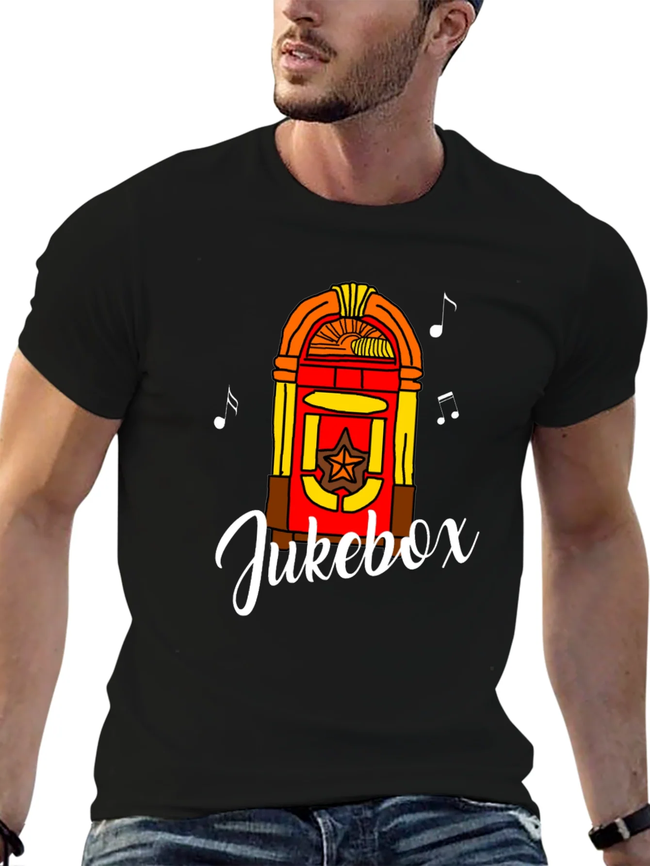 Rebbecca Retro Jukebox Graphic Tee - Musical Style