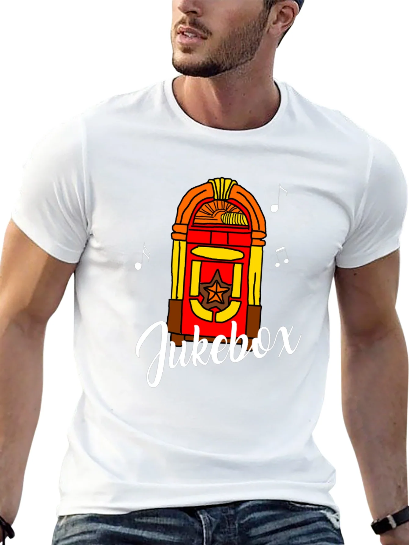 Rebbecca Retro Jukebox Graphic Tee - Musical Style