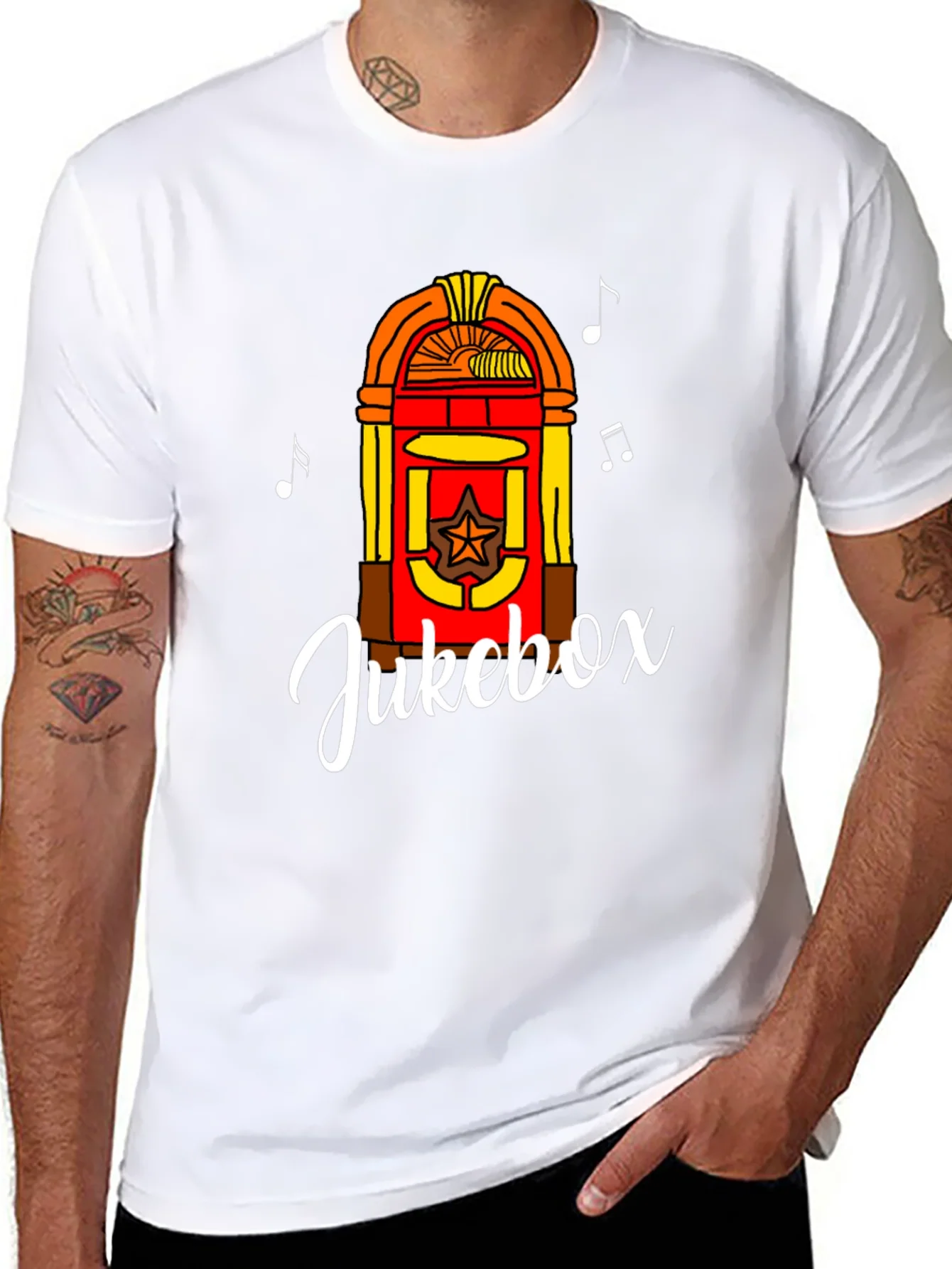 Rebbecca Retro Jukebox Graphic Tee - Musical Style