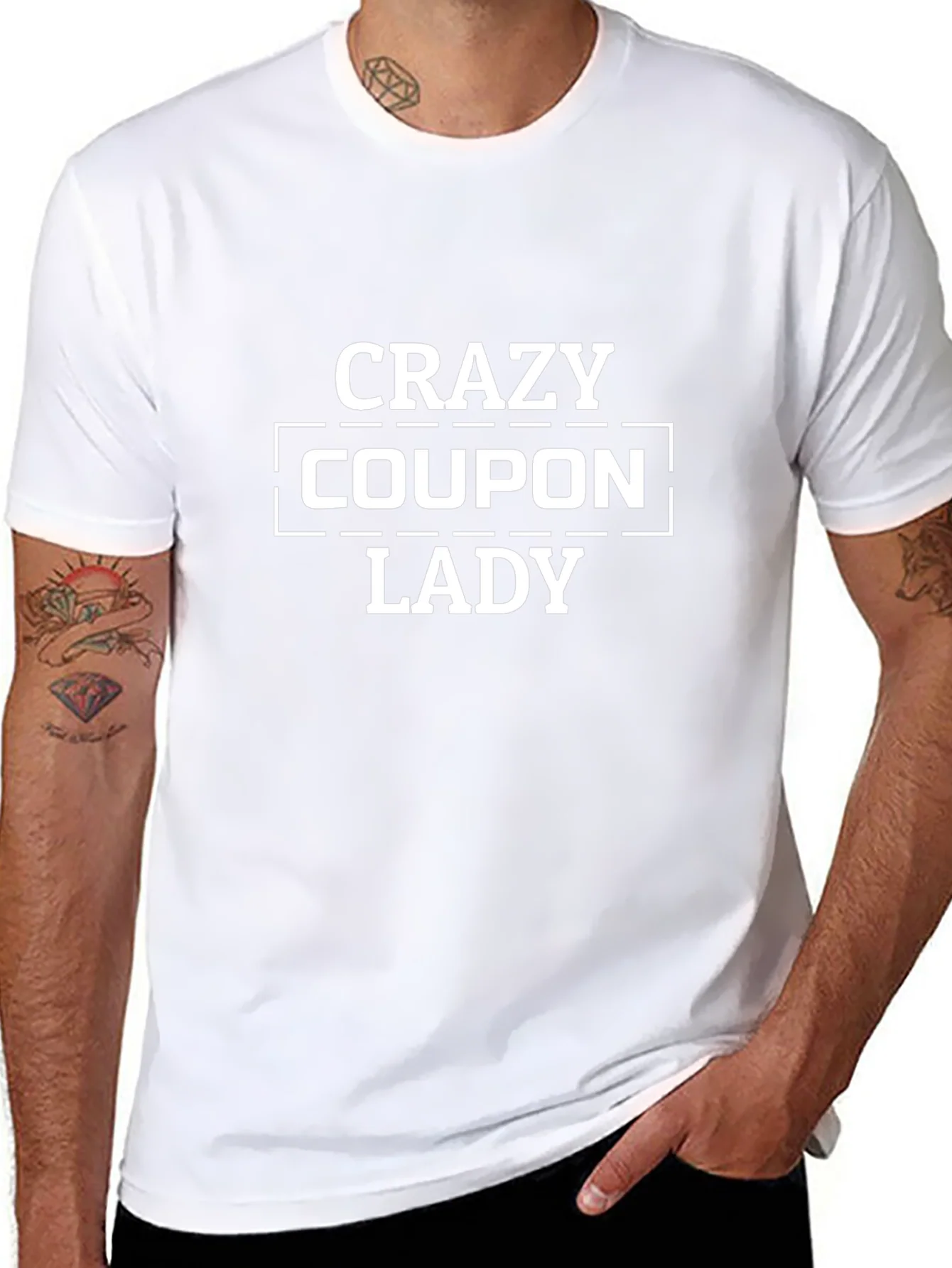 Camiseta Negra Crazy Coupon Lady