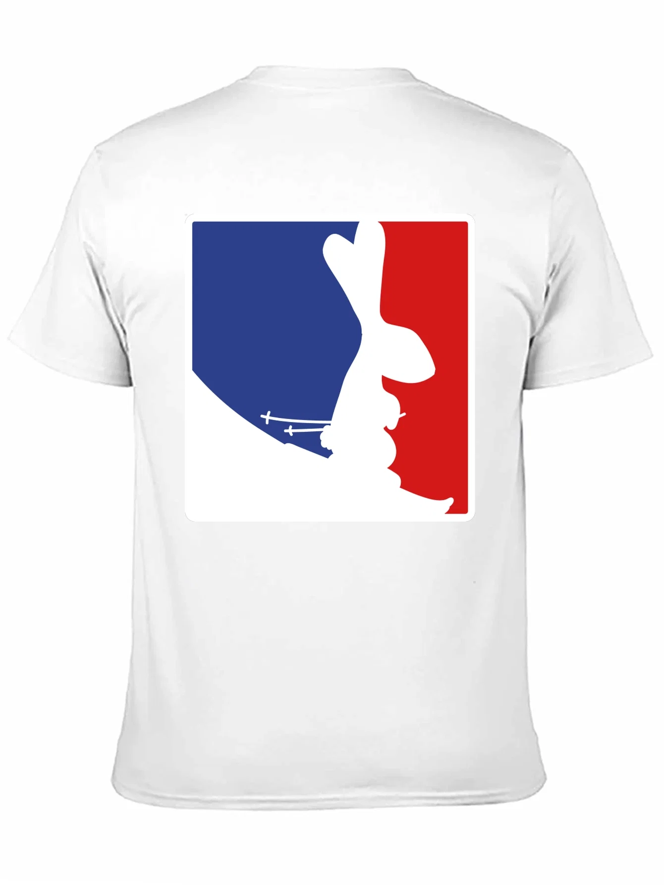 Rebbecca Skiing Bunny Tee - Blue and Red Design