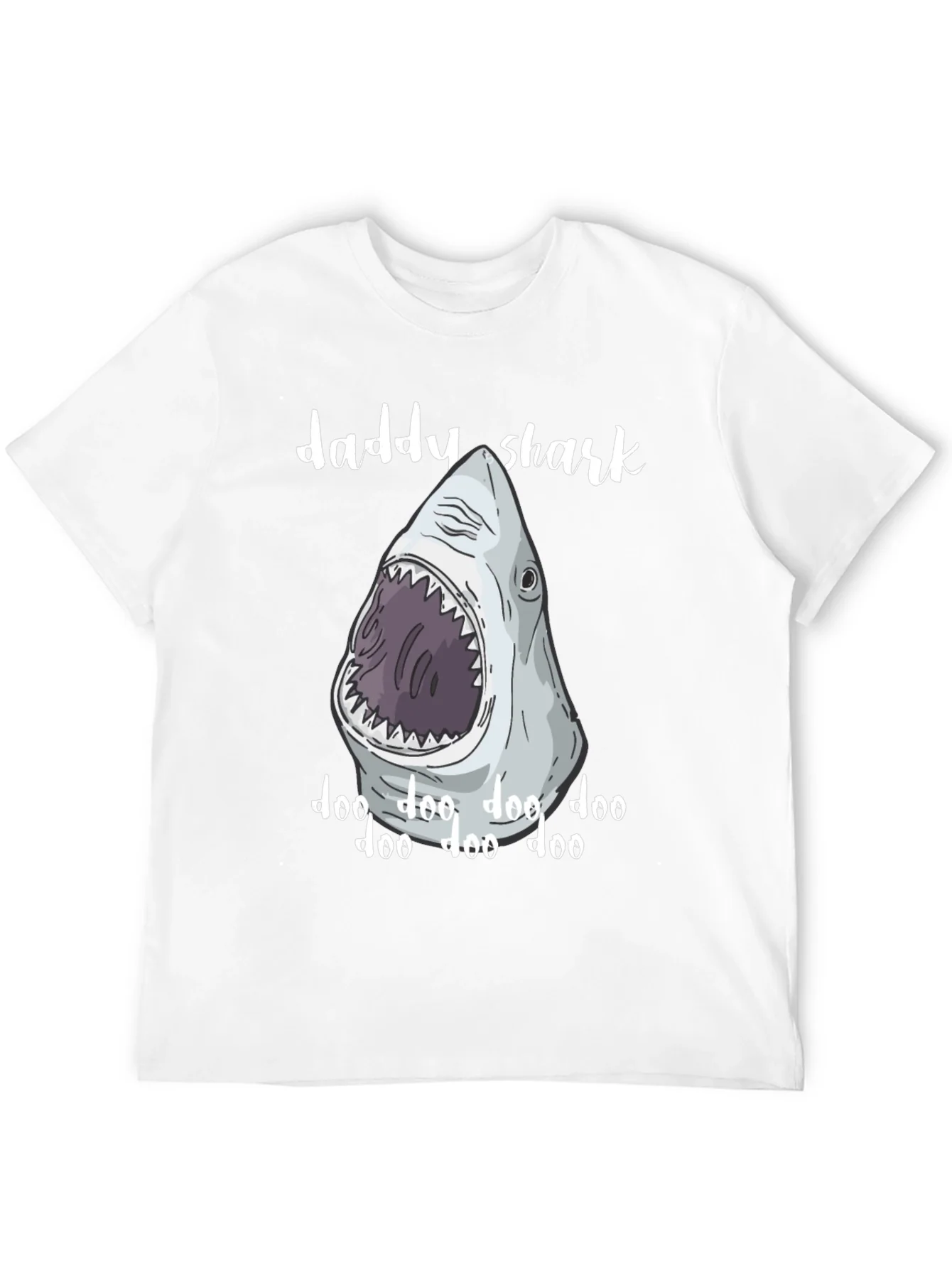 Camiseta Negra Hombre Daddy Shark