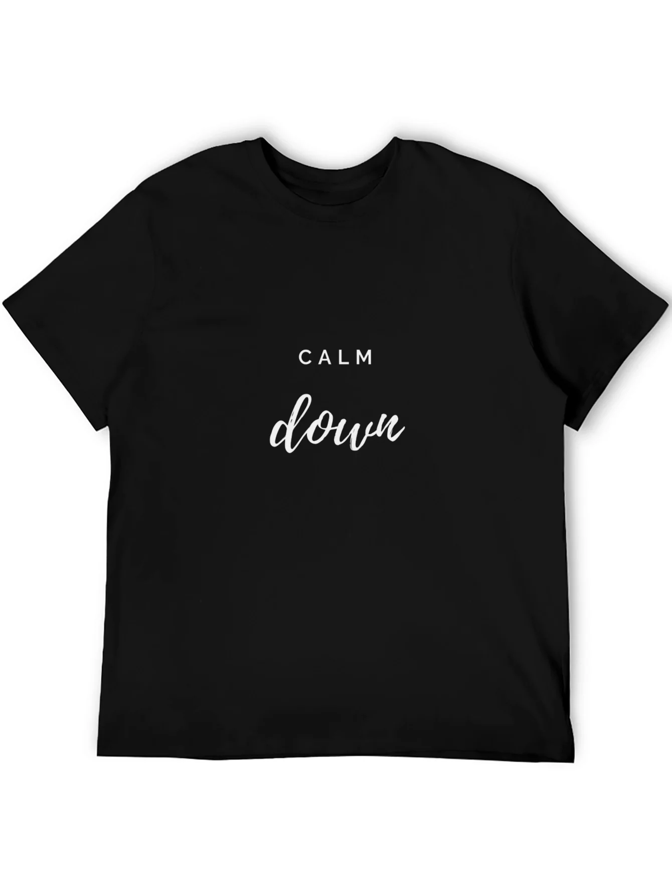 Camiseta Negra Calm Down