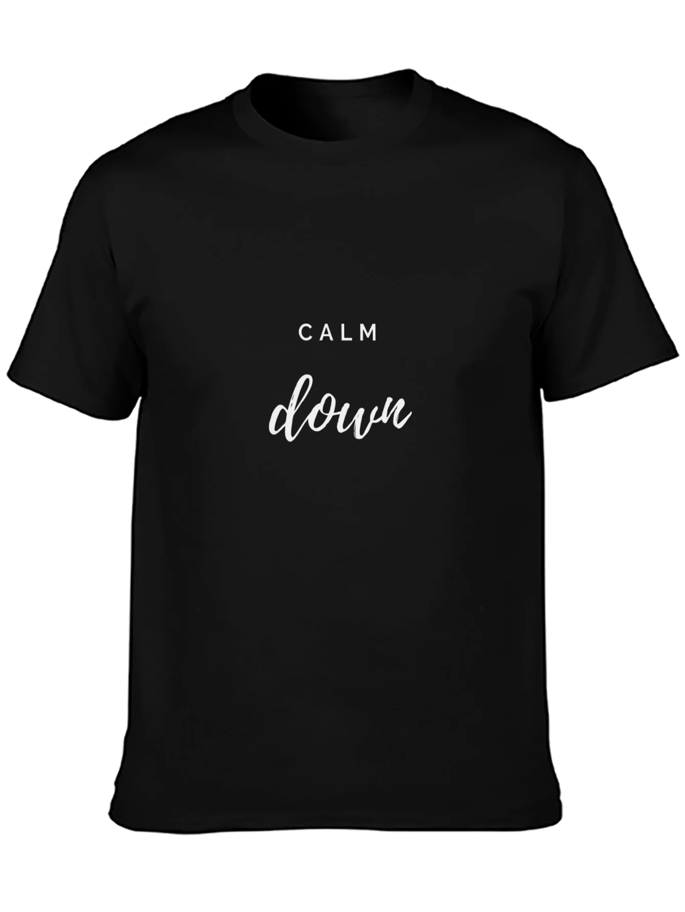 Camiseta Negra Calm Down