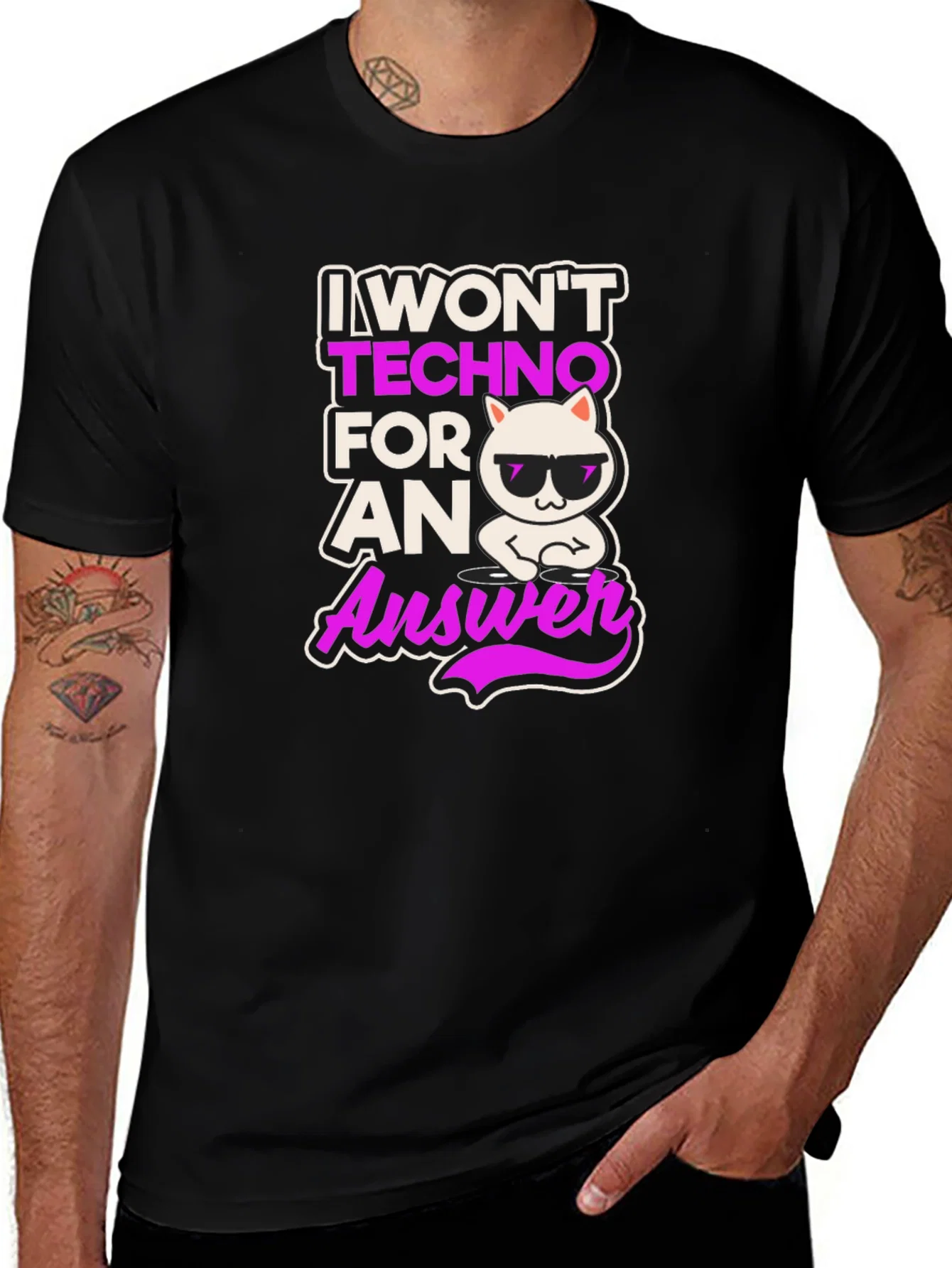 Rebbecca I Wont Techno for an Answer T-Shirt
