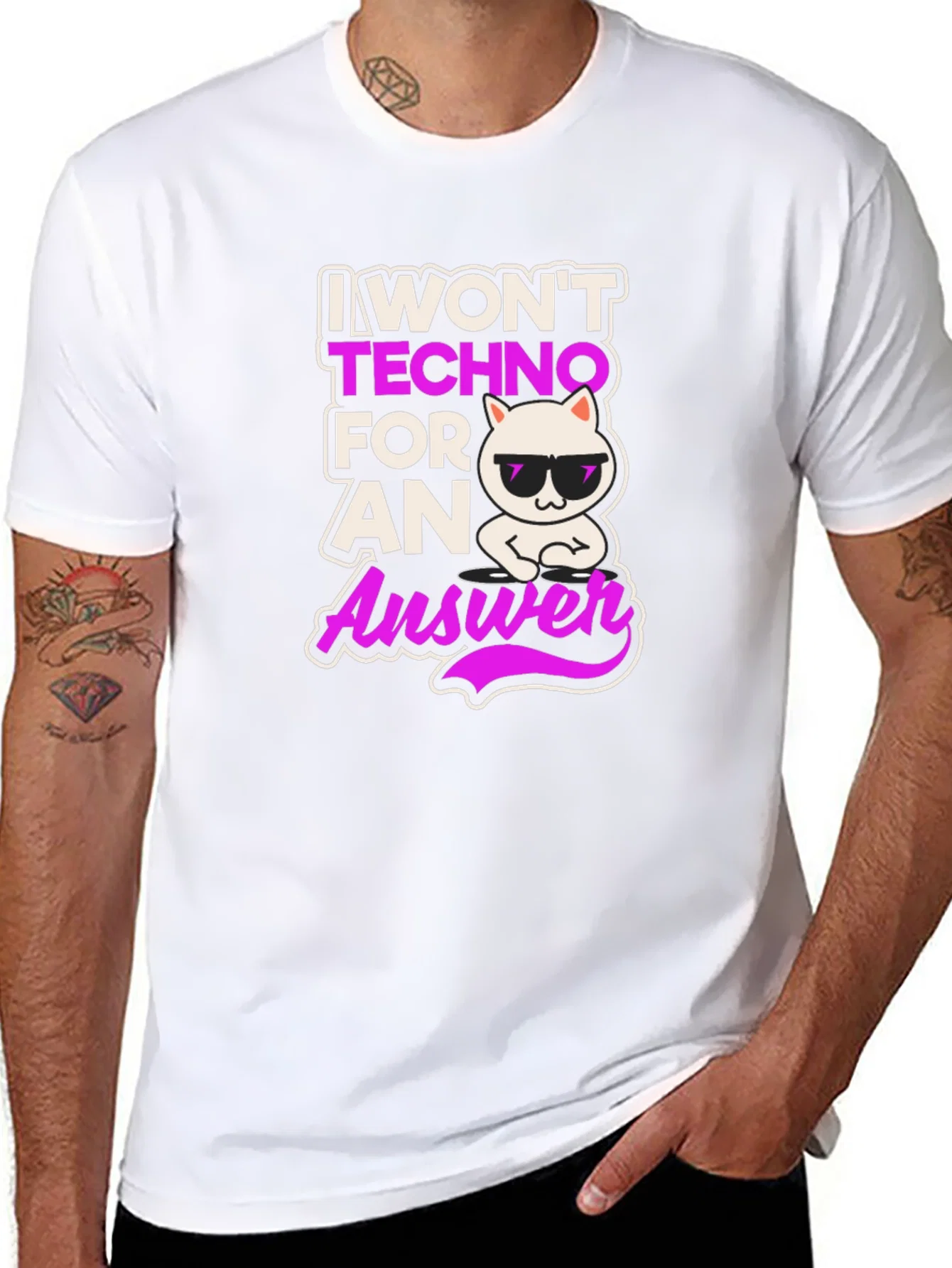 Rebbecca I Wont Techno for an Answer T-Shirt