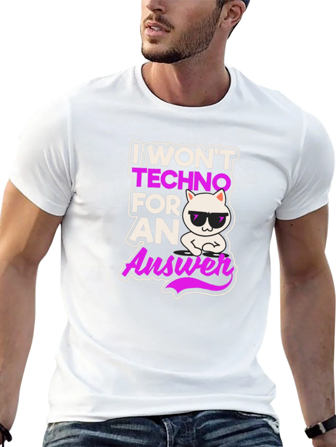 Rebbecca I Wont Techno for an Answer T-Shirt