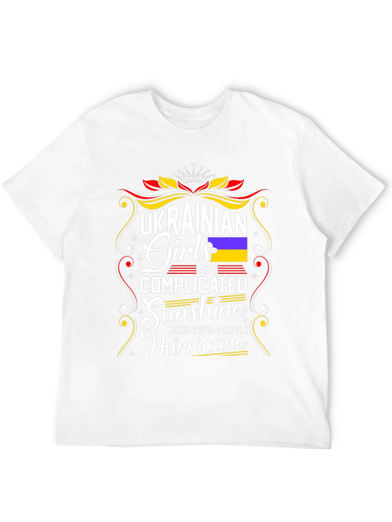 Camiseta Negra con Dise?o Ucraniano para Mujer