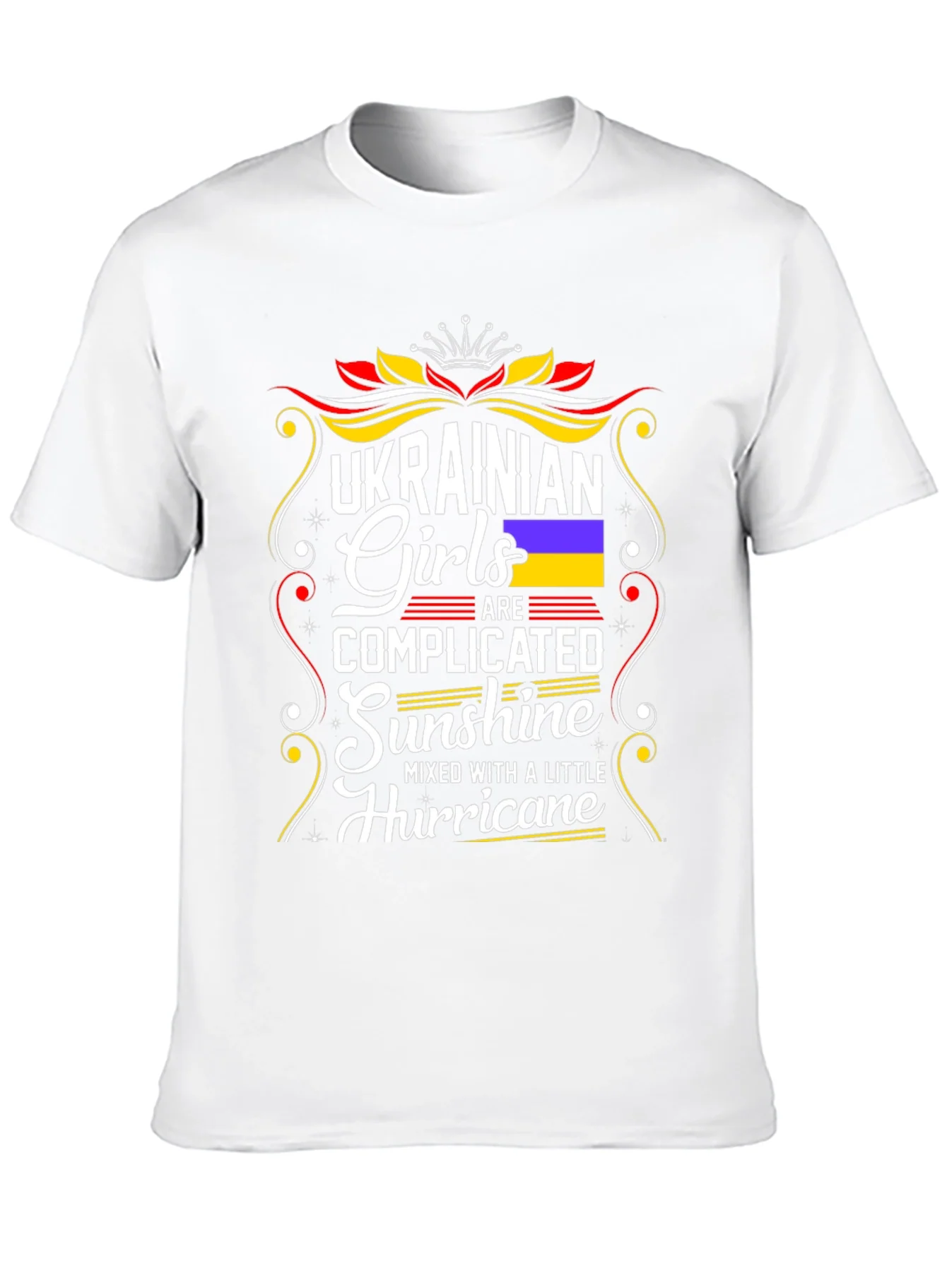 Camiseta Negra con Dise?o Ucraniano para Mujer